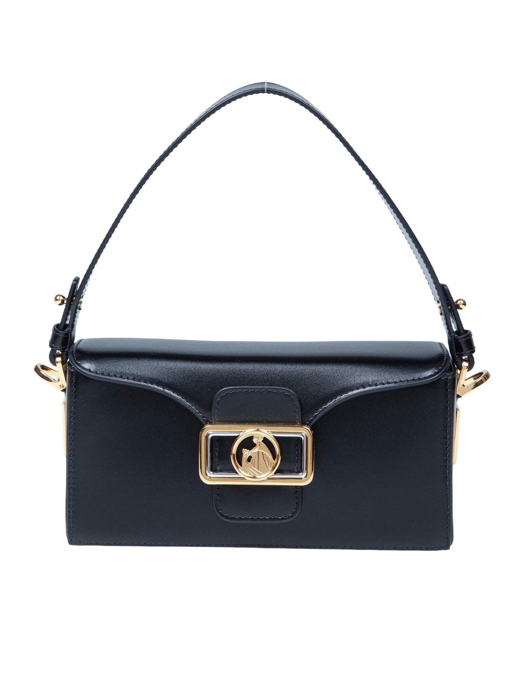 LANVIN BORSA A MANO NANO PENCIL IN PELLE COLORE NERO