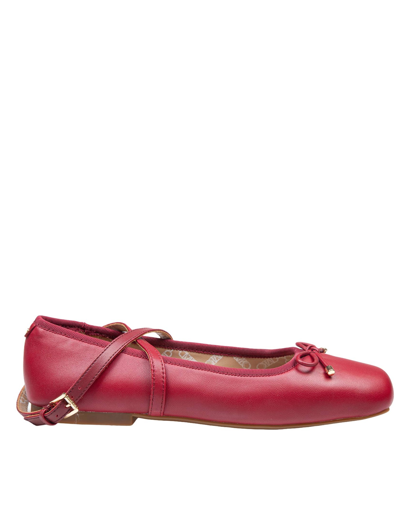 MICHAEL KORS COLLETTE FLEX LEATHER BALLERINA RED COLOR