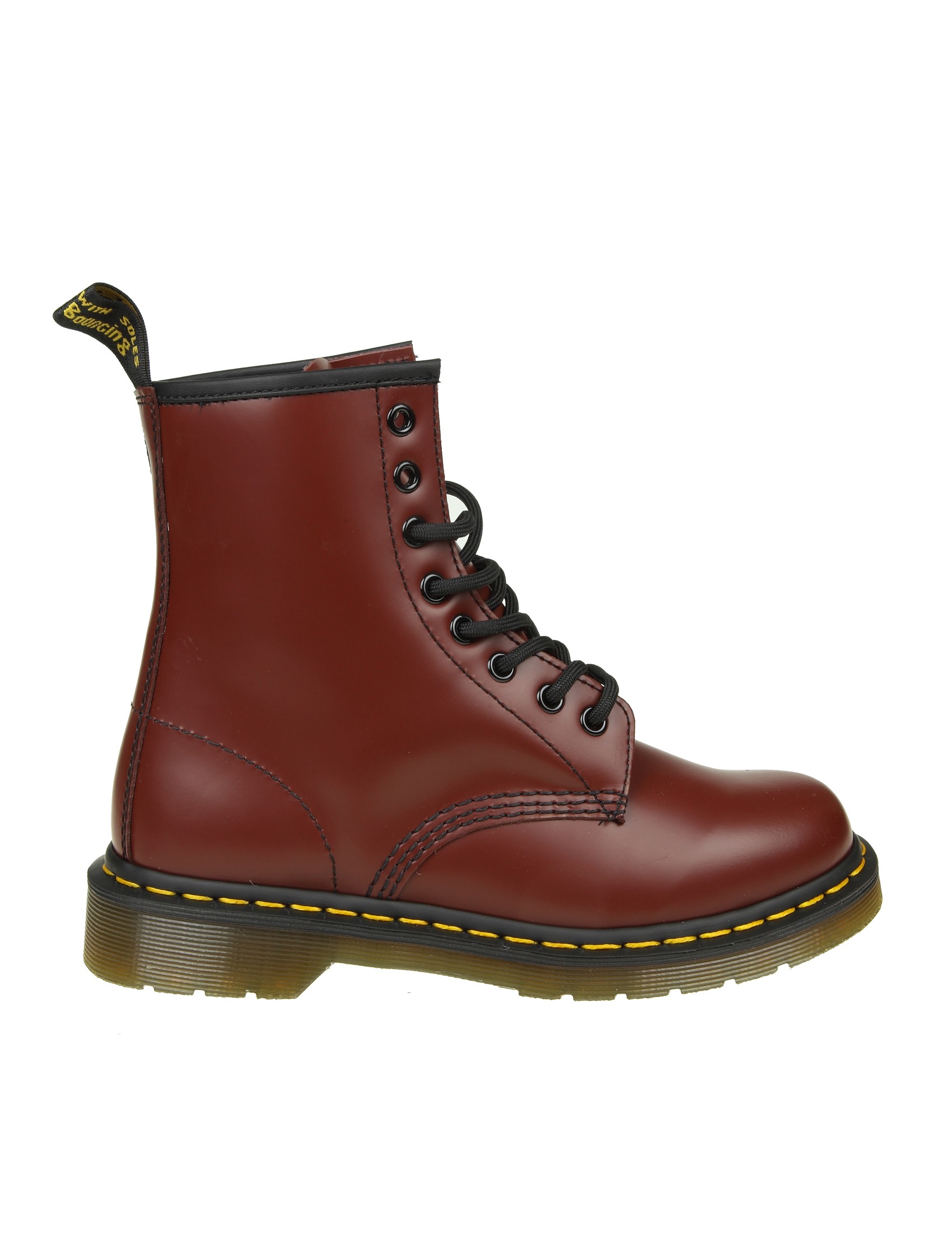 DR.MARTENS 1460 SMOOTH LEATHER BOOT IN CHERRY RED COLOR