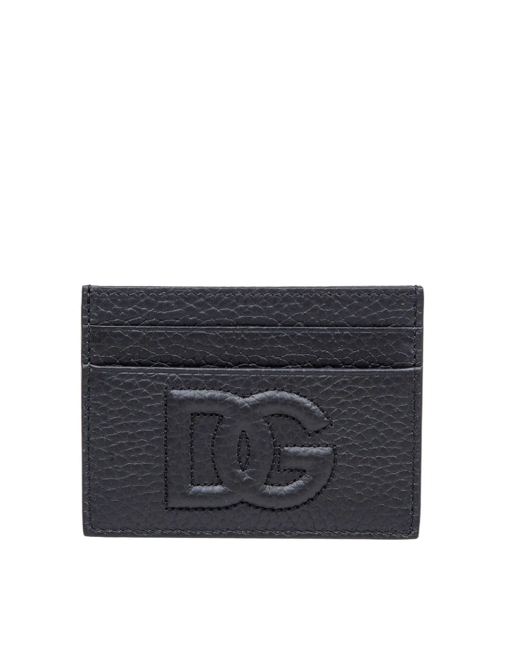 DOLCE & GABBANA LEATHER CARD HOLDER COLOR BLACK