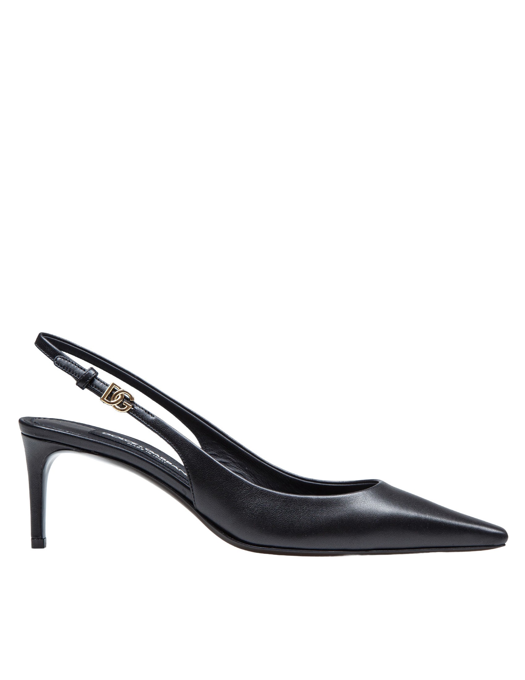 DOLCE & GABBANA SLINGBACK IN NAPPA COLOR BLACK