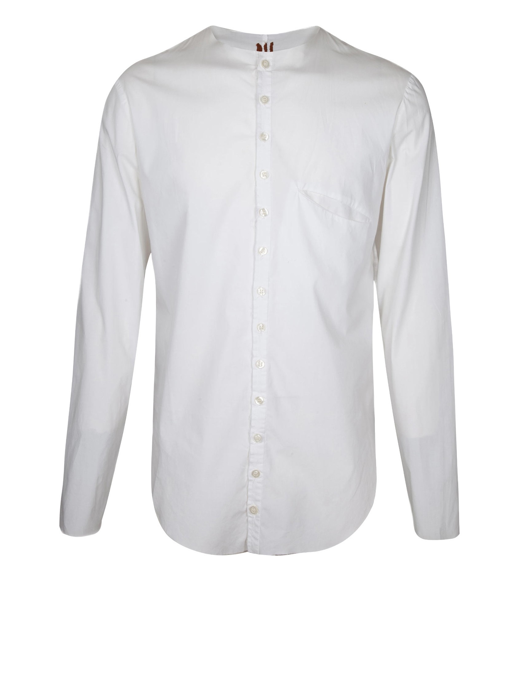 MARCO CASTELLI LONG COTTON SHIRT WHITE COLOR