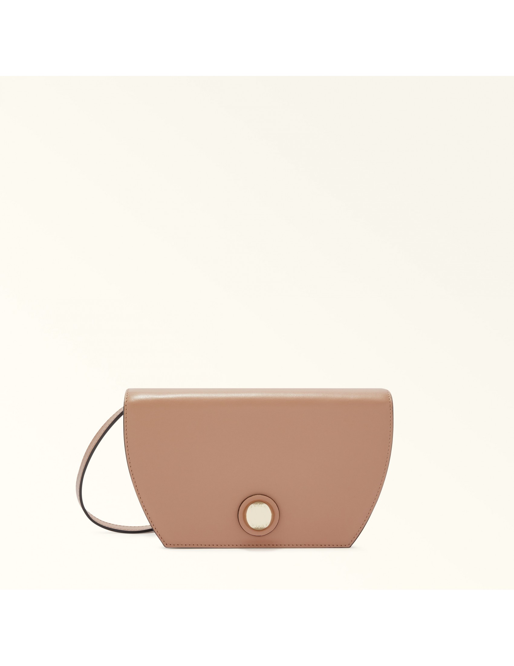 FURLA SFERA MINI SHOULDER BAG IN PINK LEATHER