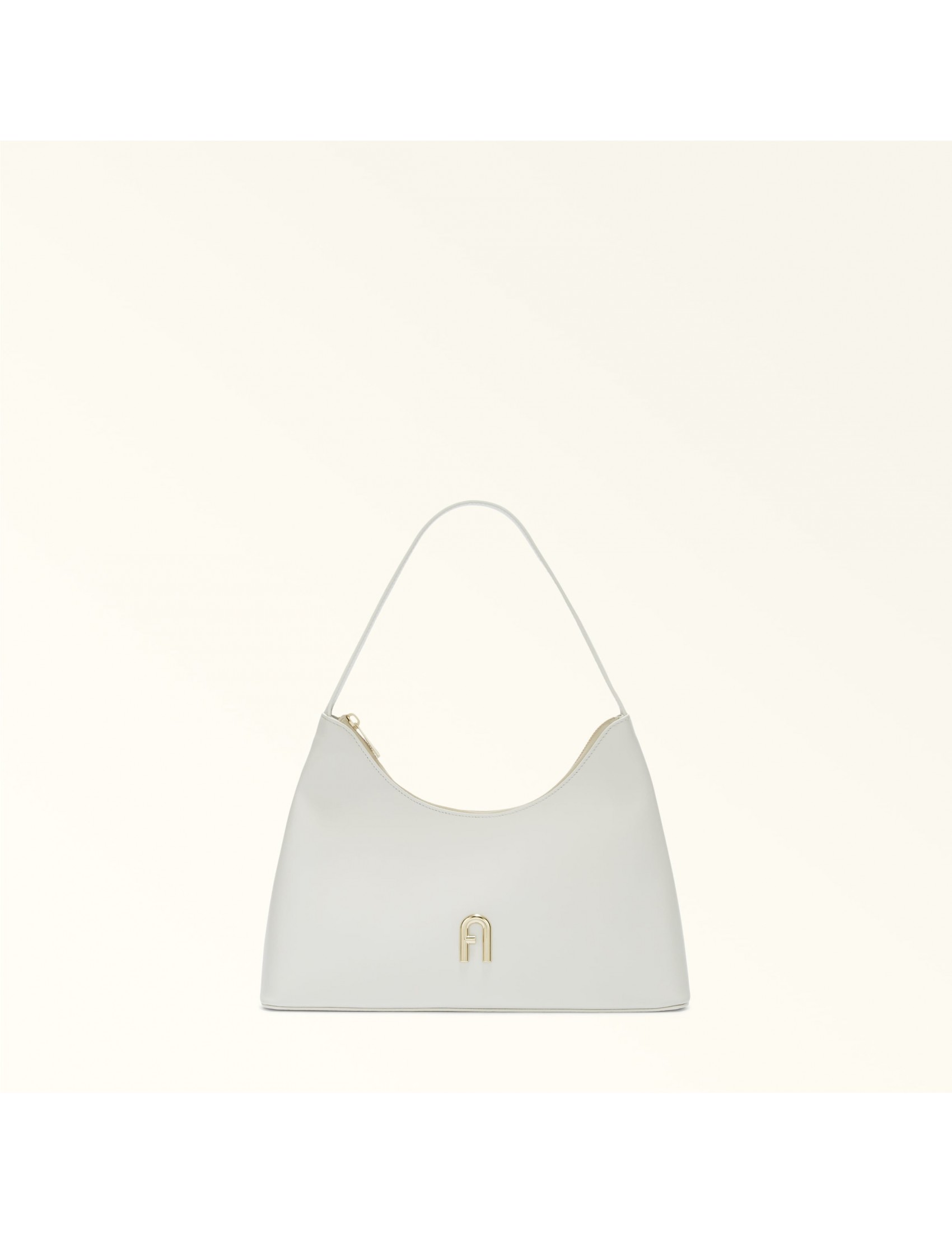 FURLA BORSA A SPALLA DIAMANTE S IN PELLE COLORE MARSHMALLOW