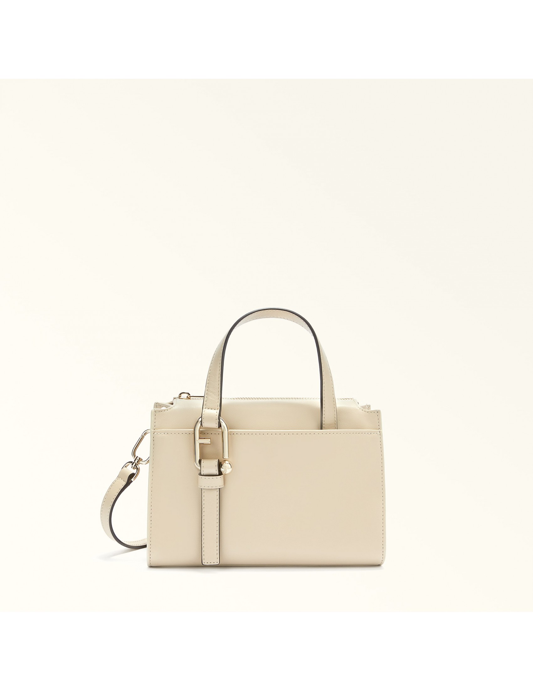 FURLA BORSA NUVOLA S BOSTON IN PELLE COLORE BEIGE