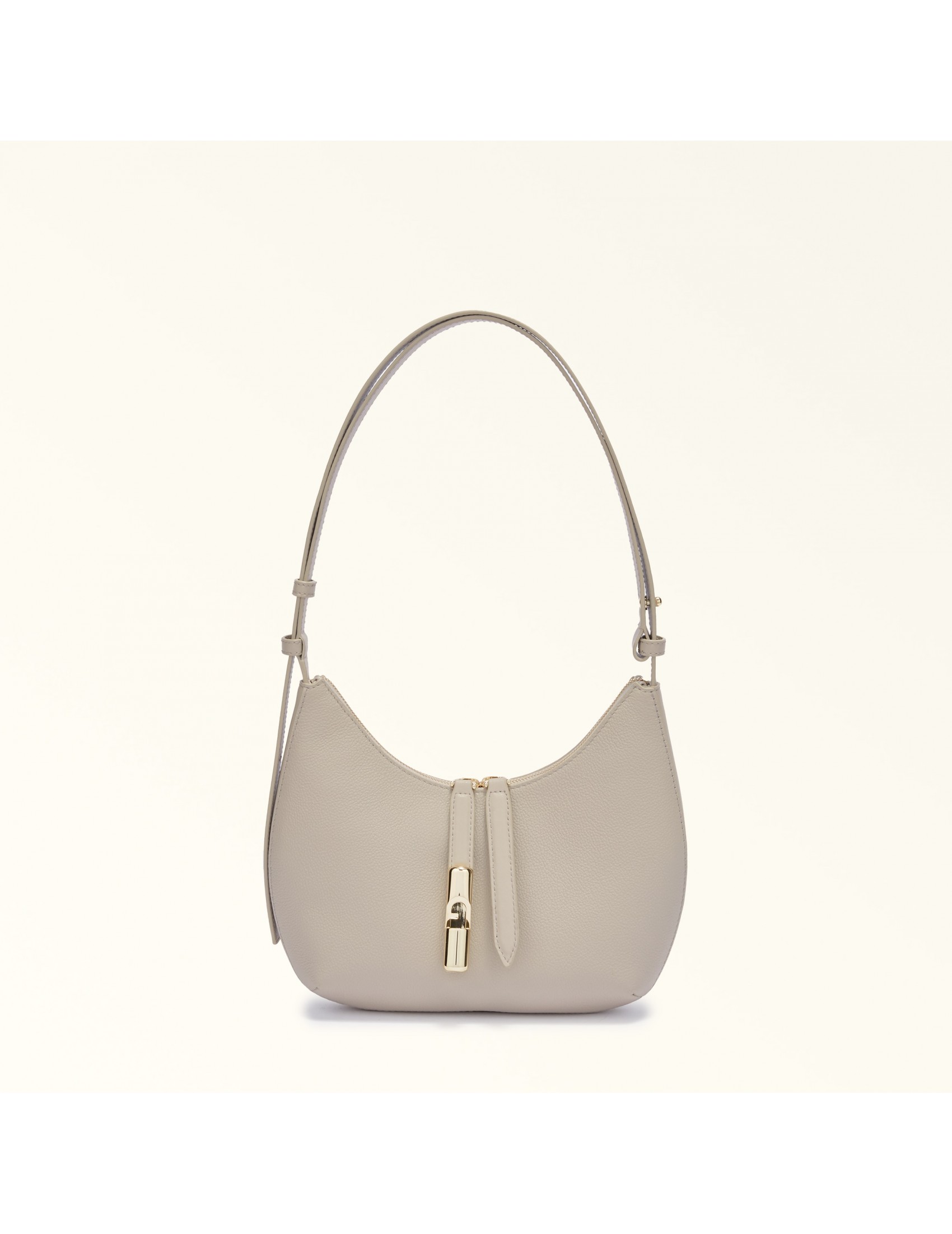 FURLA GOCCIA S SHOULDER BAG IN VANILLA LEATHER