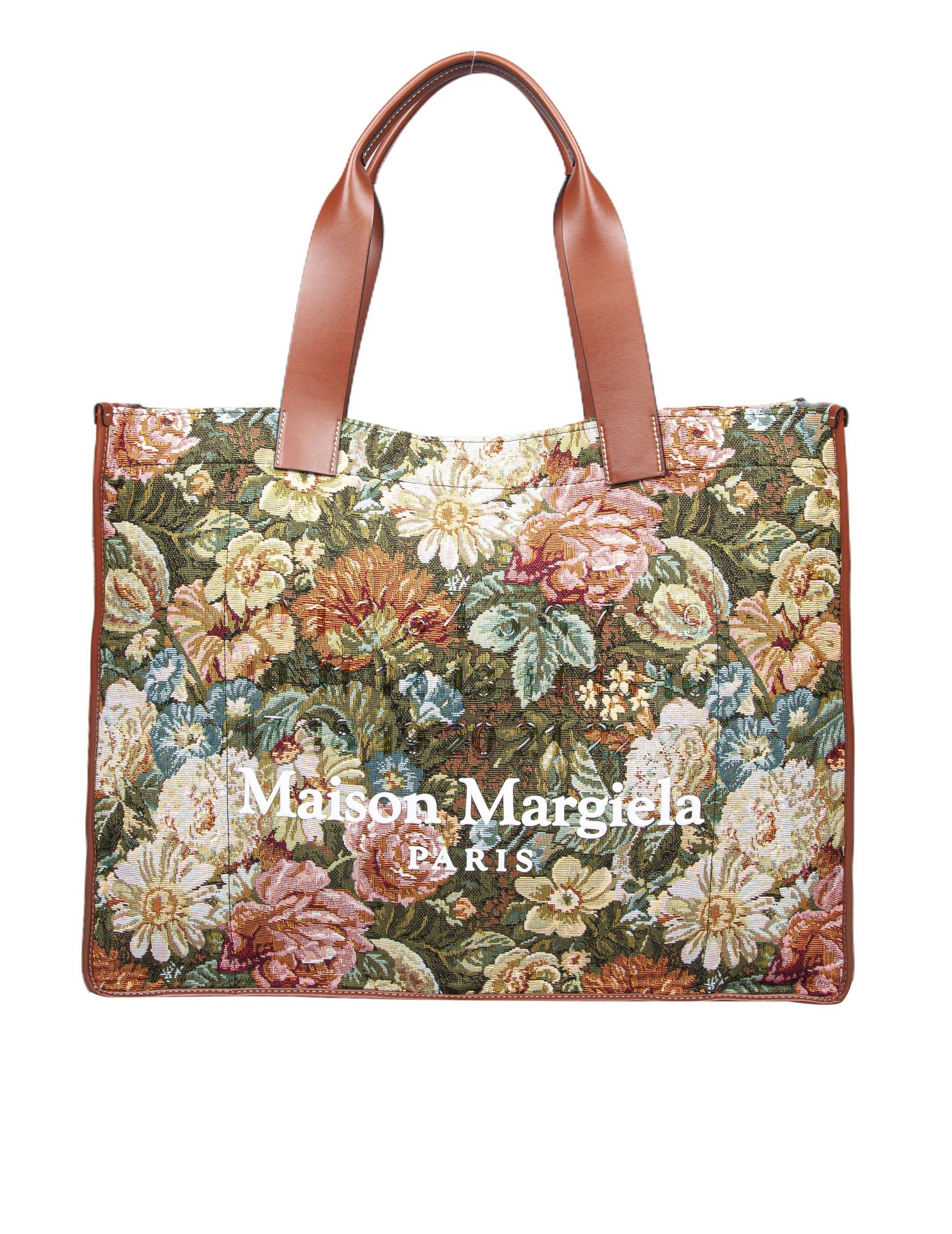 MAISON MARGIELA BORSA SHOPPING LARGE IN TESSUTO FLOREALE