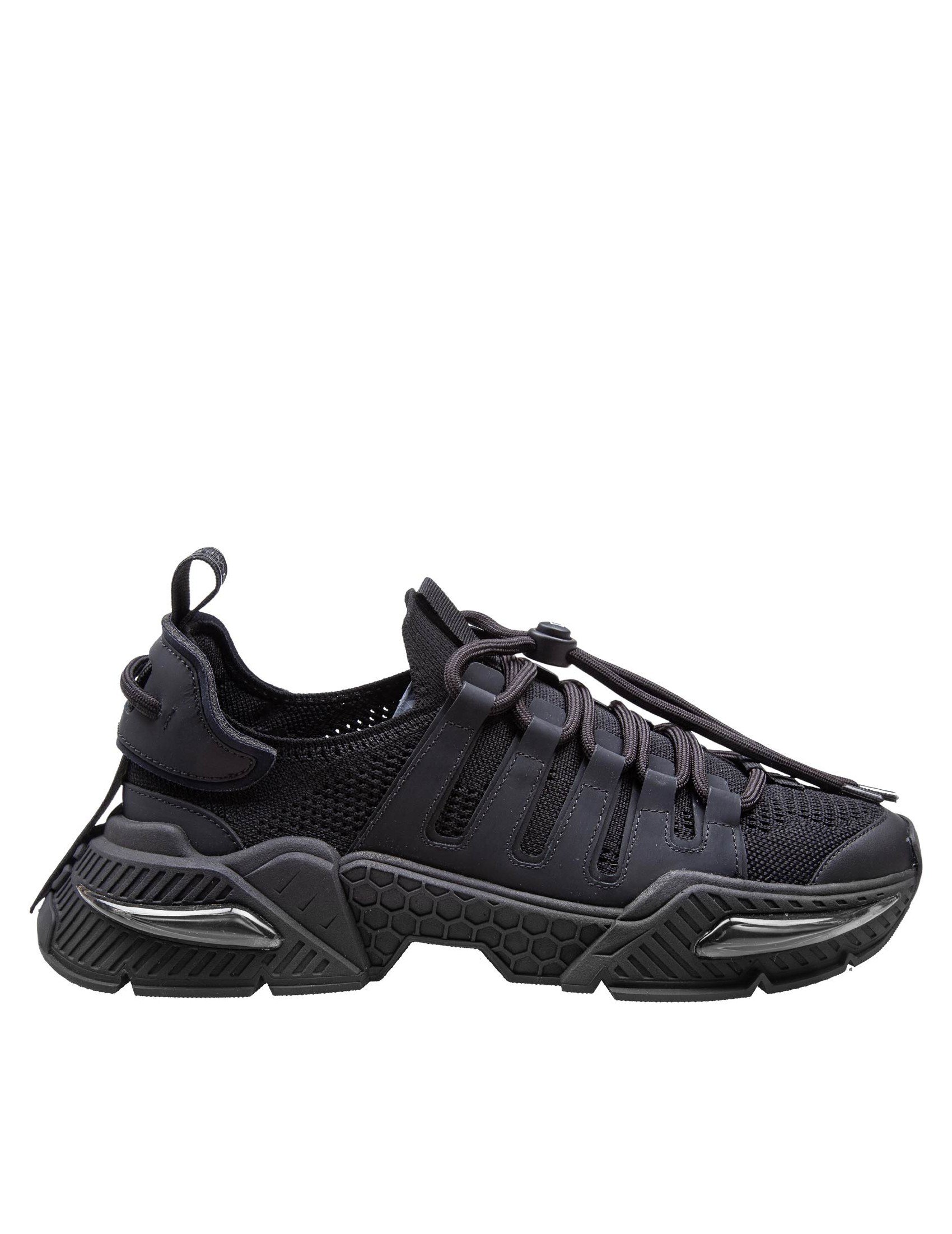 DOLCE & GABBANA AIRMASTER SNEAKERS IN BLACK NYLON