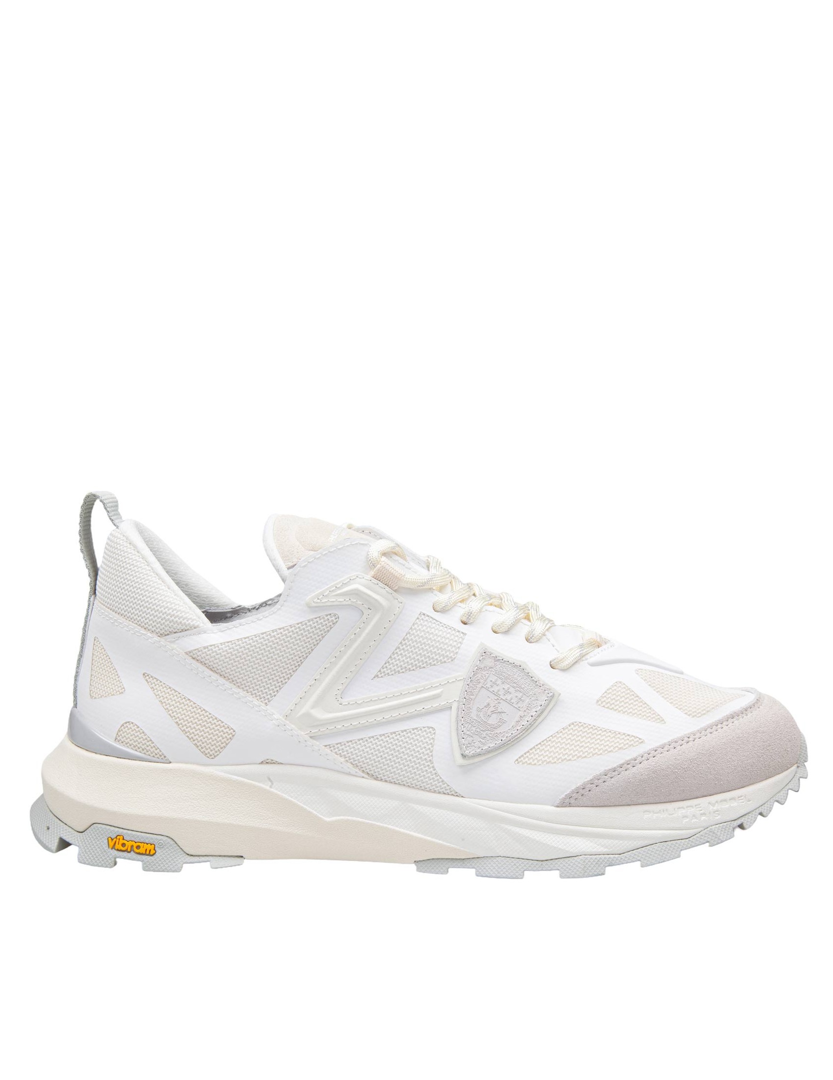 PHILIPPE MODEL SNEAKERS ROCX LOW IN MESH COLORE BIANCO