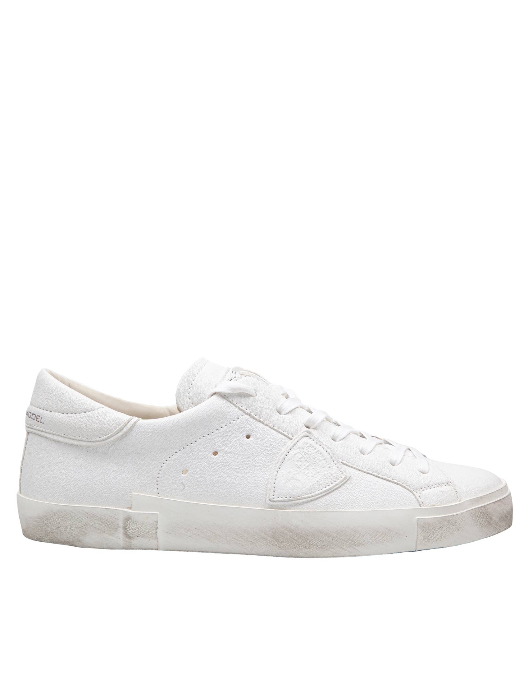 PHILIPPE MODEL PARIS HIGH SNEAKERS IN LAMINATED LEATHER