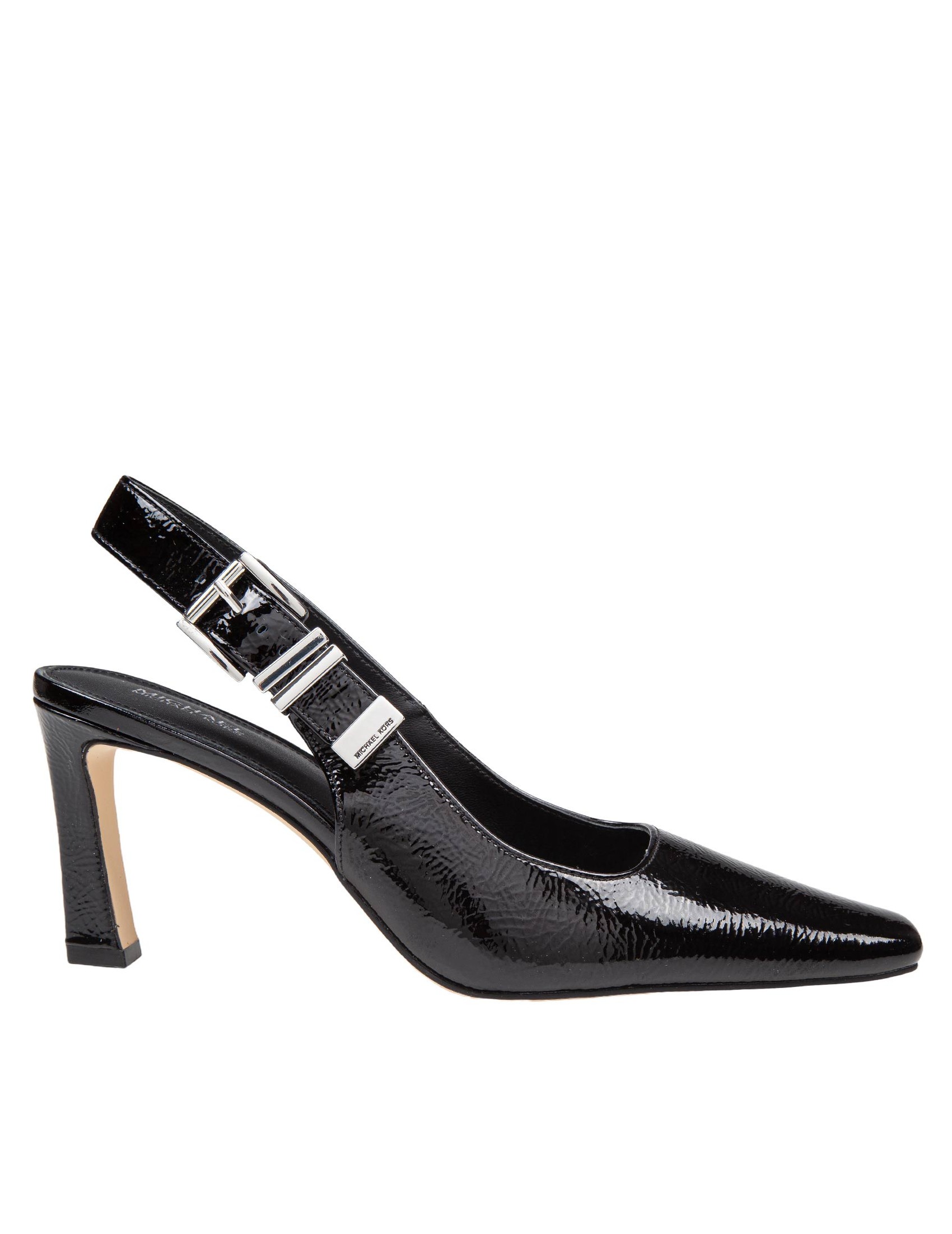 MICHAEL KORS DARRINGTON SLINGBACK IN BLACK PATENT LEATHER