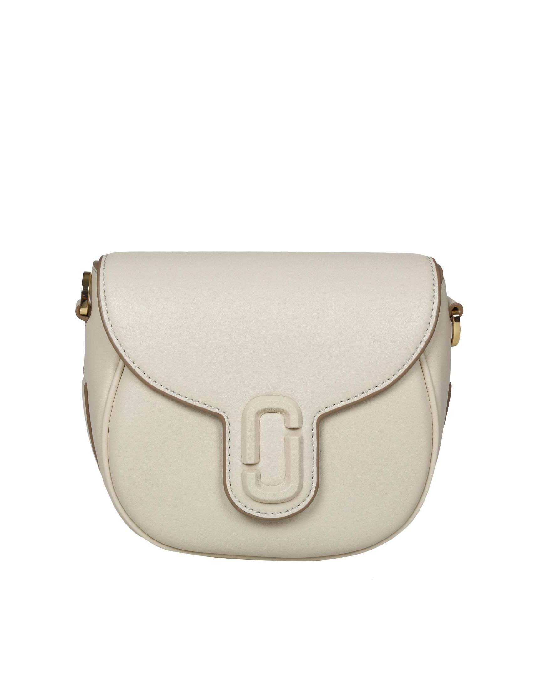 MARC JACOB THE SMALL SADDLE BAG IN PELLE COLORE BIANCO