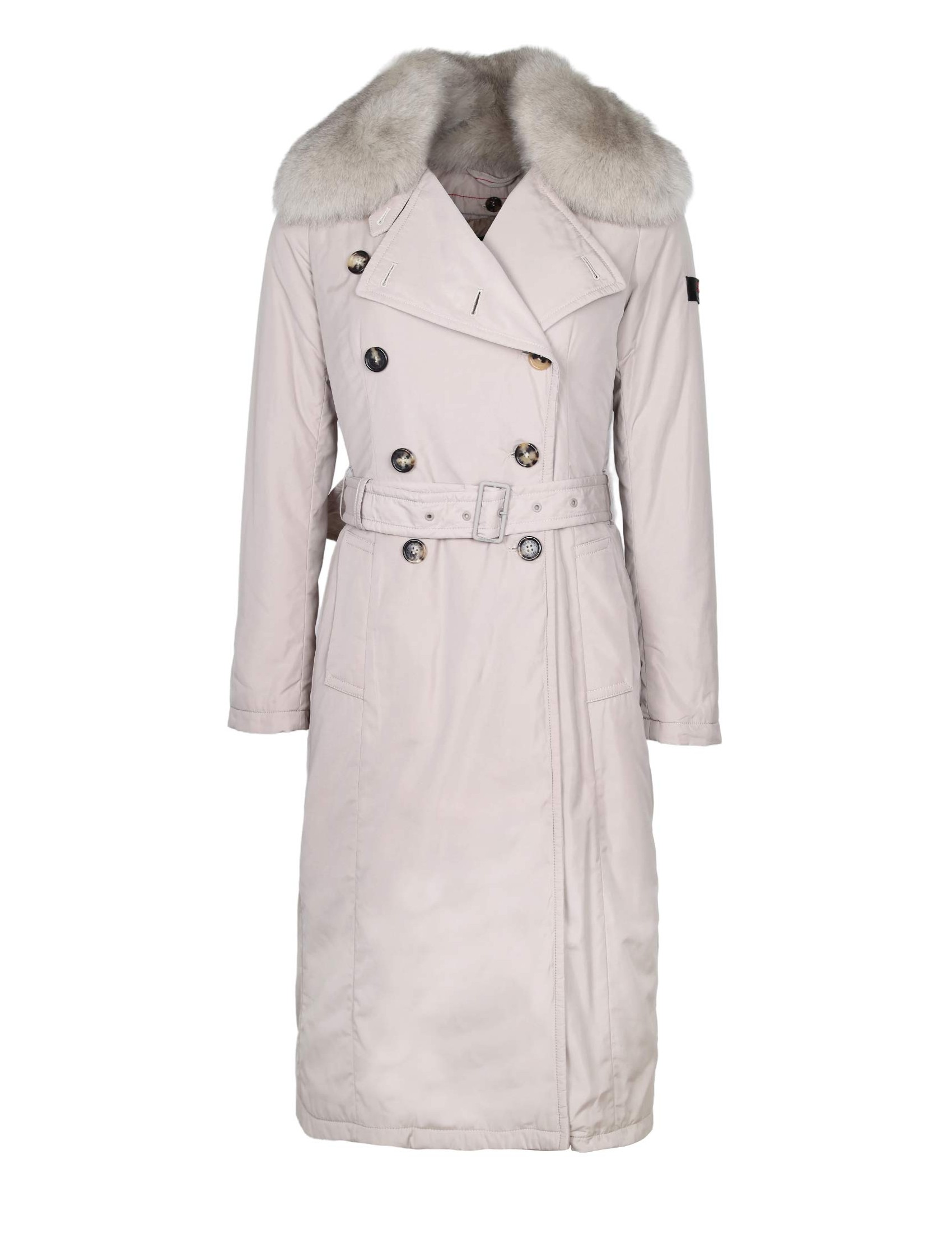 PEUTEREY TRENCH RODIN MFC FUR IN POPELINE IN MICROFIBRA COLORE BEIGE