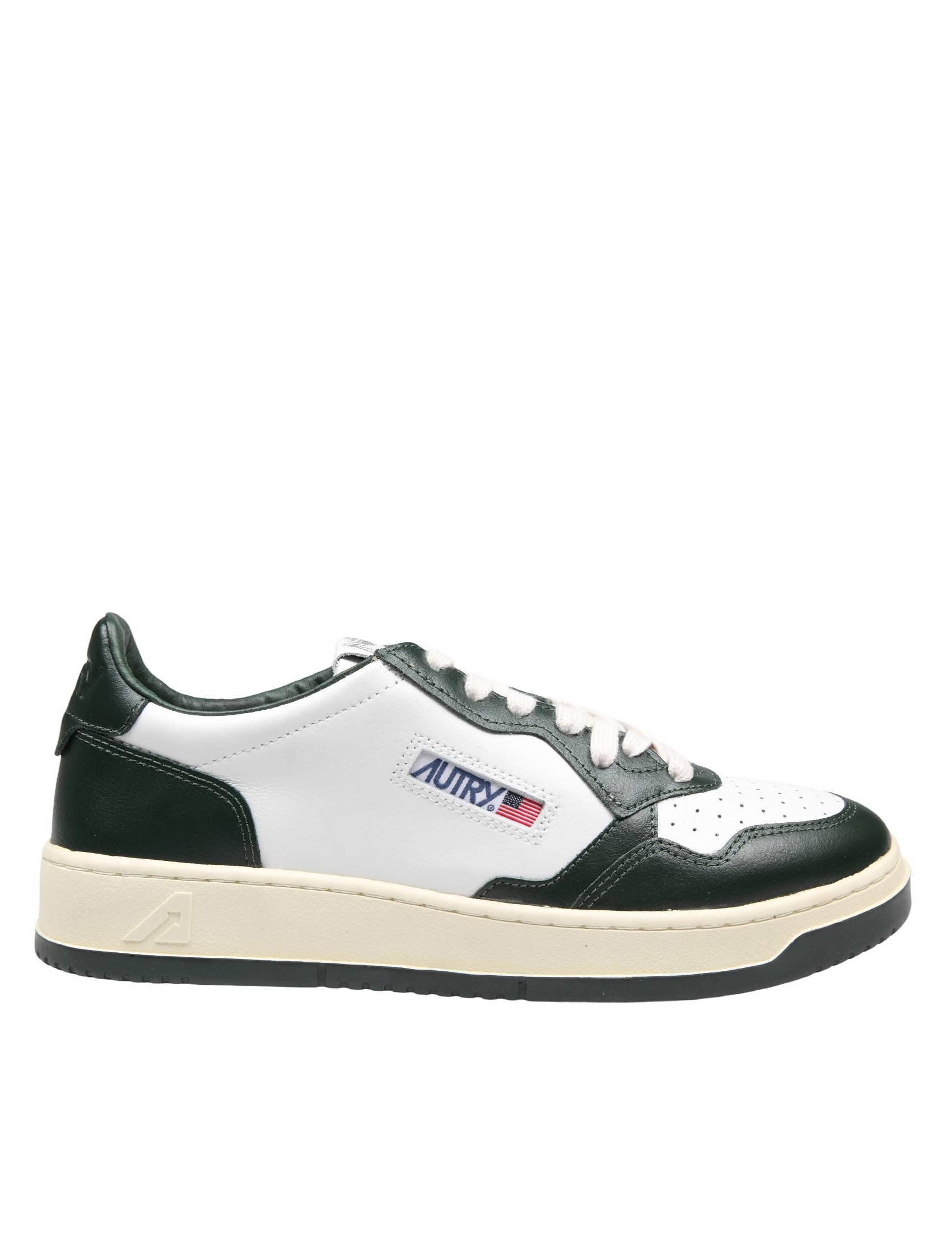 AUTRY SNEAKERS MEDALIST IN PELLE COLORE BIANCO/VERDE