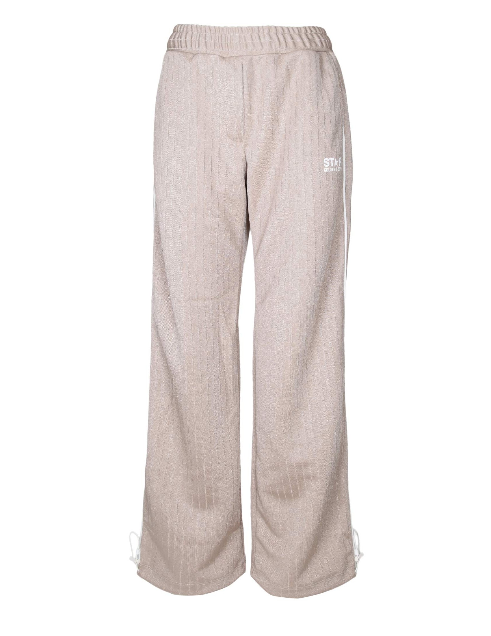 GOLDEN GOOSE JOGGINGS IN JERSEY TECNICO COLORE BEIGE CHIARO