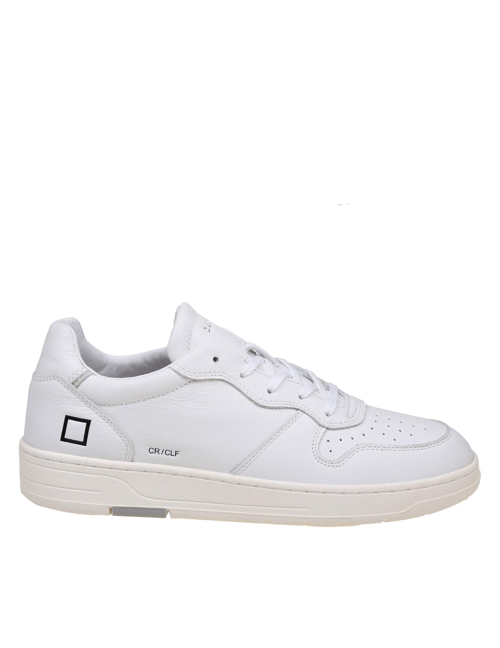 D.A.T.E. COURT SNEAKERS IN WHITE LEATHER