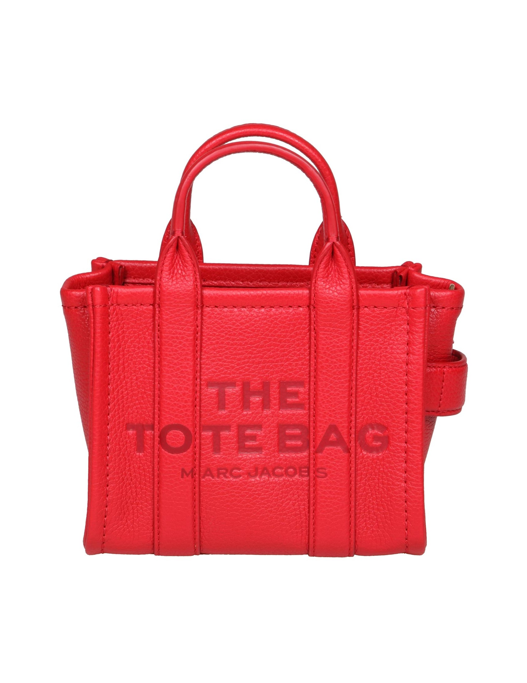 MARC JACOBS  MINI TOTE IN PELLE COLORE ROSSO