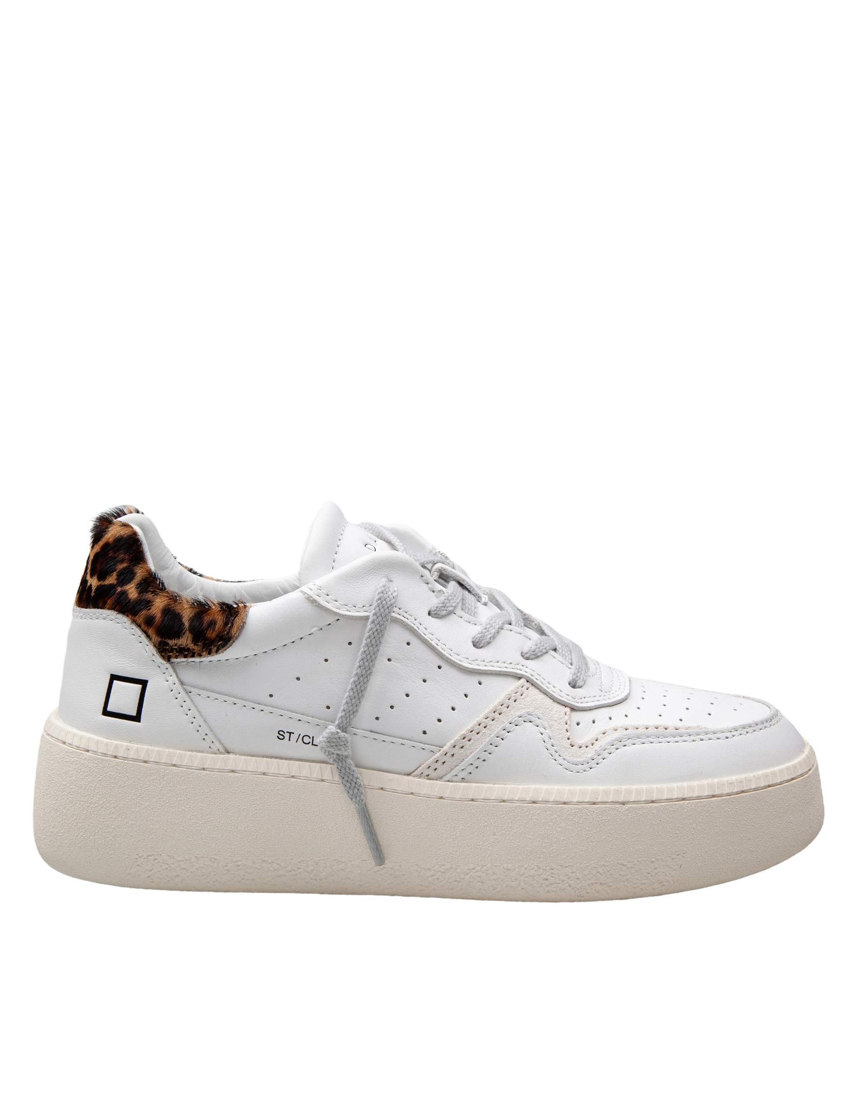 D.A.T.E. SNEAKERS STEP IN PELLE CON TALLONE MACULATO