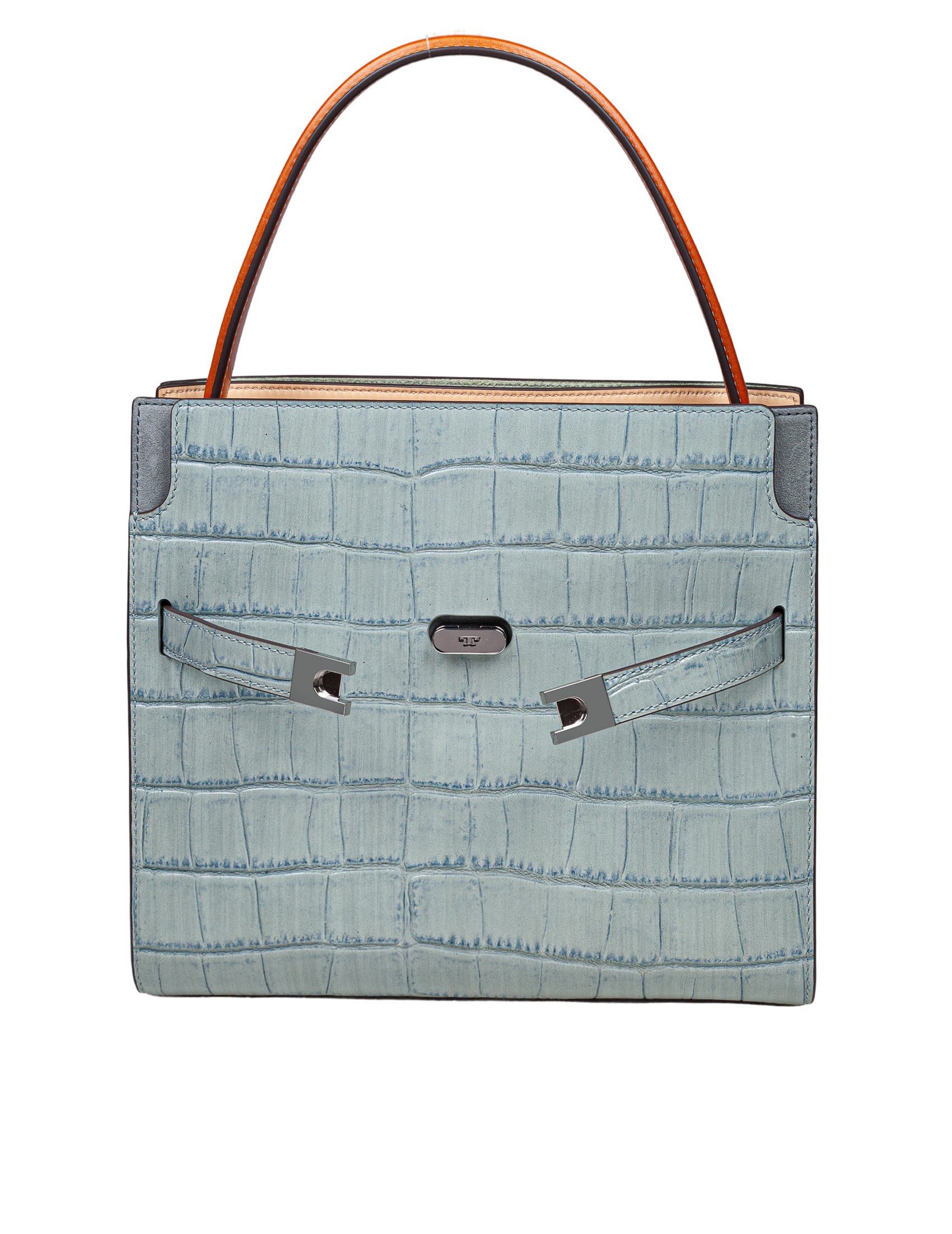 TORY BURCH BORSA LEE SMALL IN PELLE STAMPA COCCO