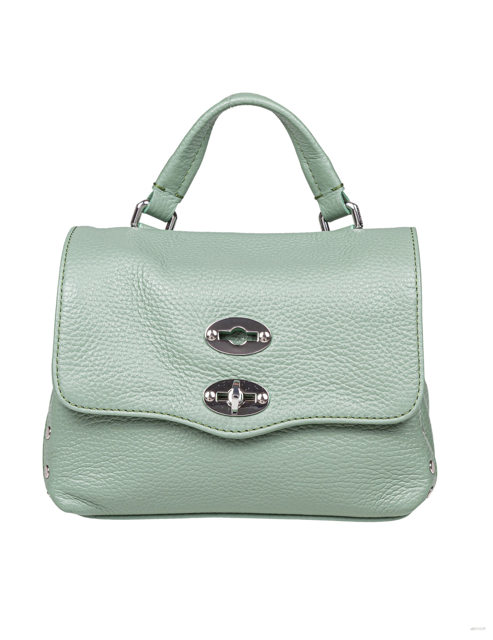 ZANELLATO POSTINA DAILY BABY IN GREEN LEATHER