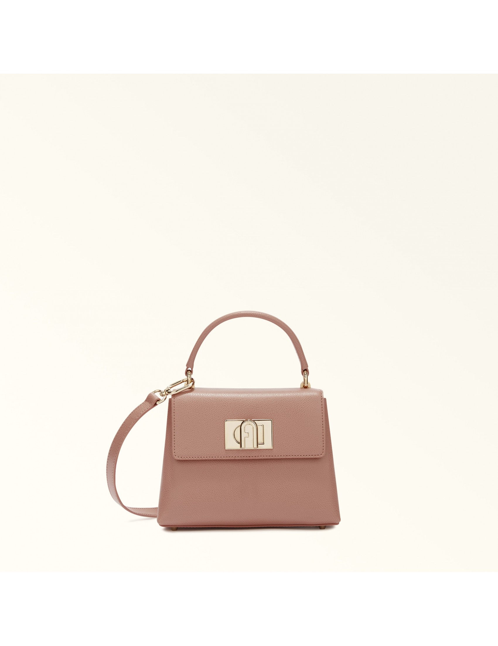 FURLA 1927 MINI LEATHER HANDBAG PINK