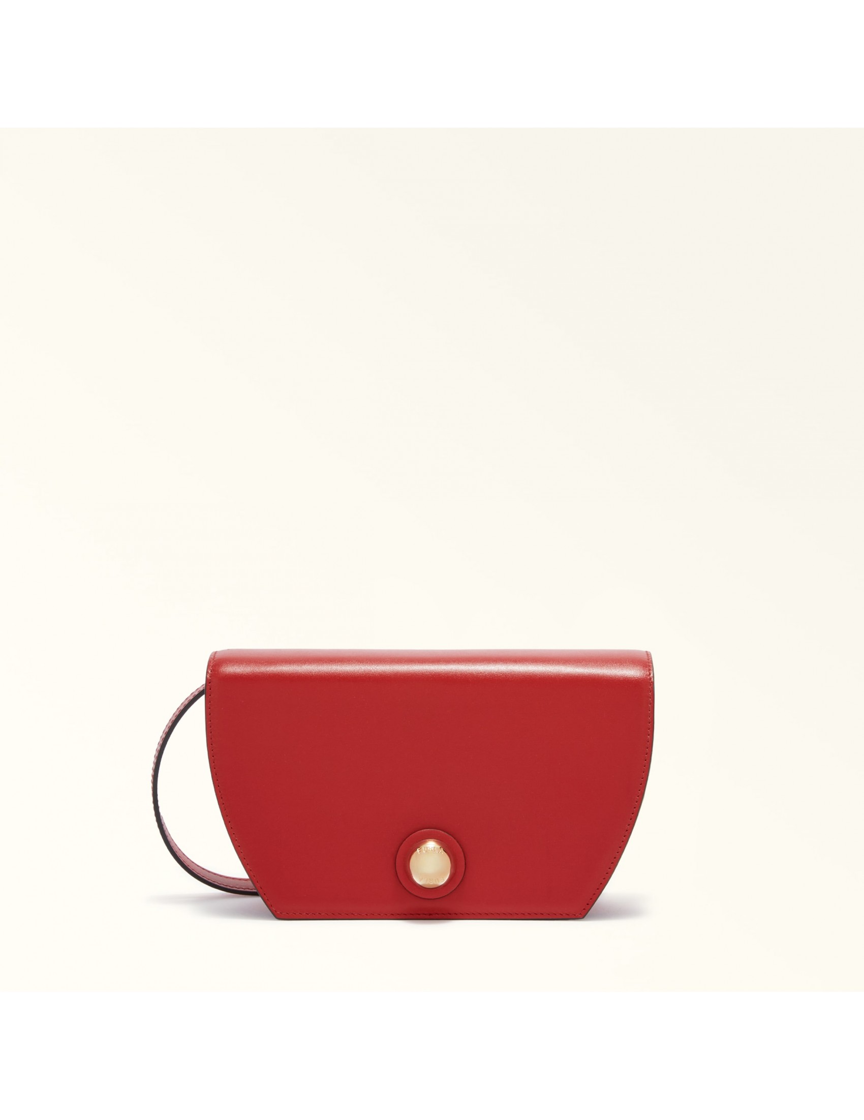 FURLA BORSA A TRACOLLA SFERA MINI IN PELLE COLORE ROSSO