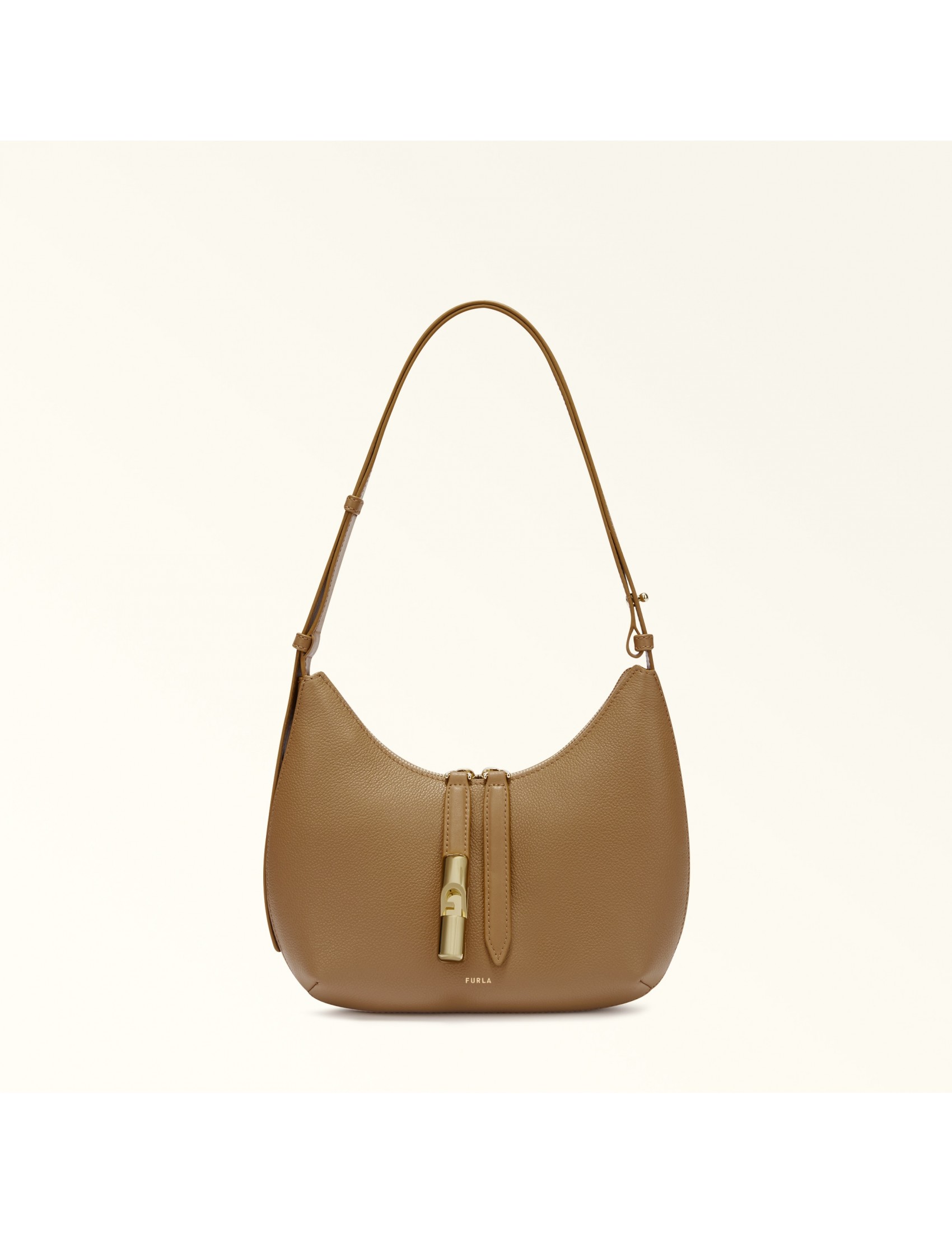 FURLA GOCCIA S SHOULDER BAG IN DESERT LEATHER