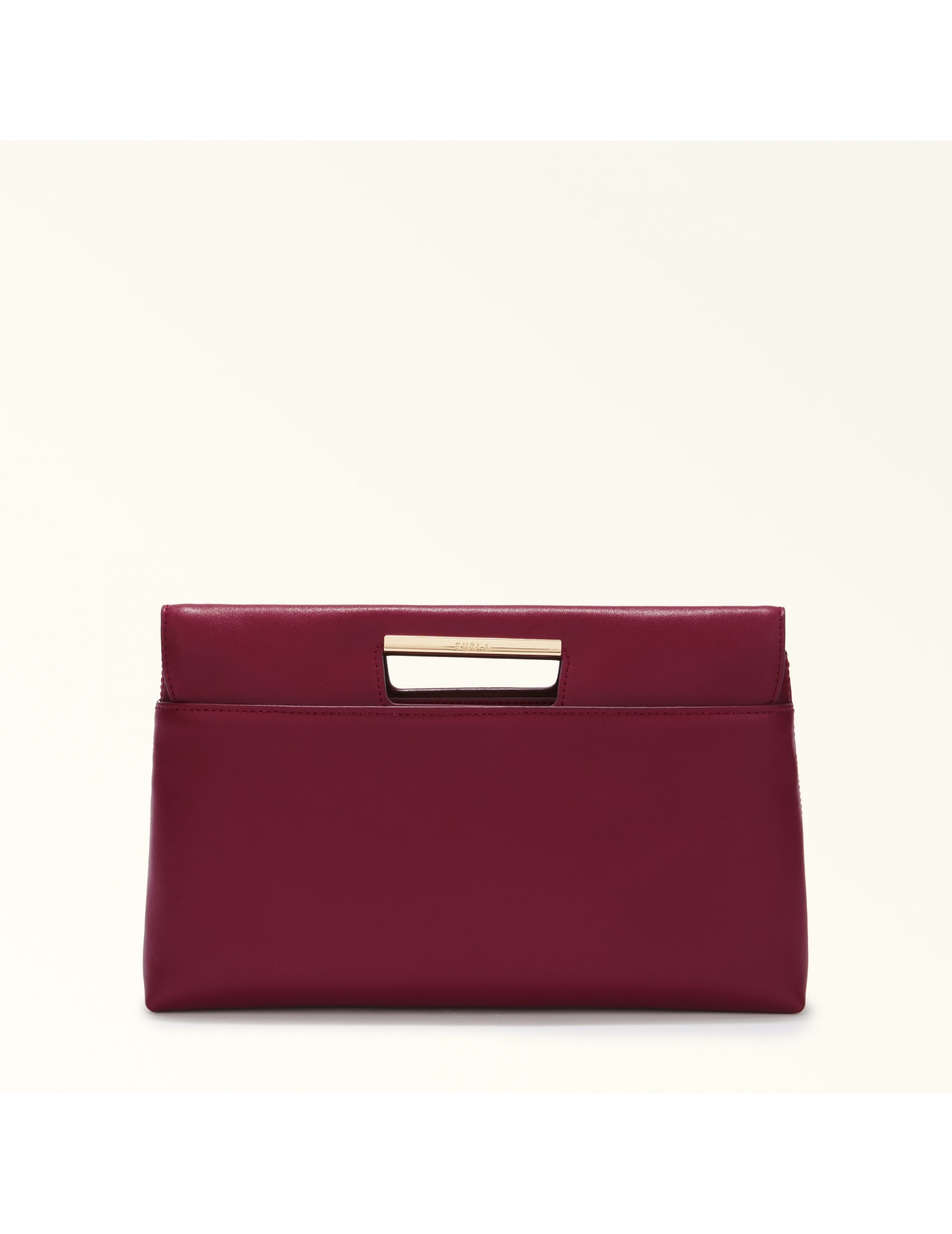 FURLA GIADA BORSA POUCH IN PELLE COLORE CILIEGIA