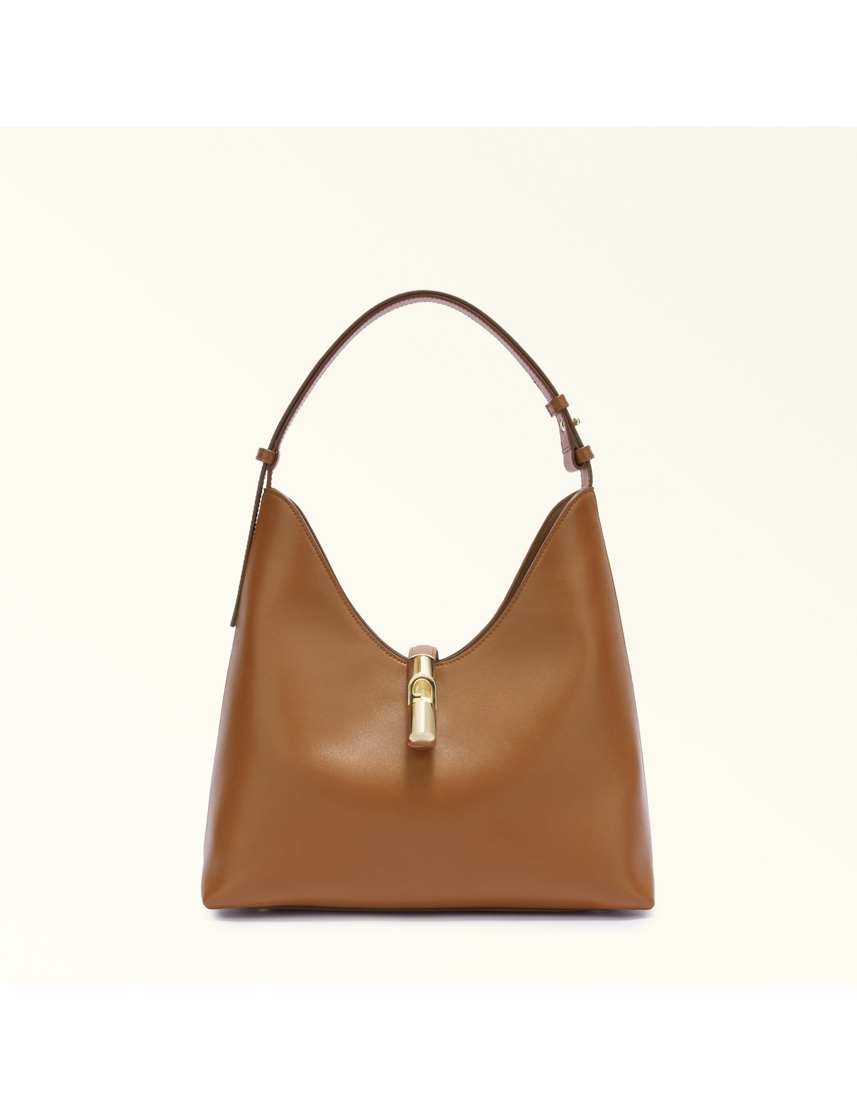 FURLA BORSA HOBO GOCCIA M IN PELLE COLORE BRANDY