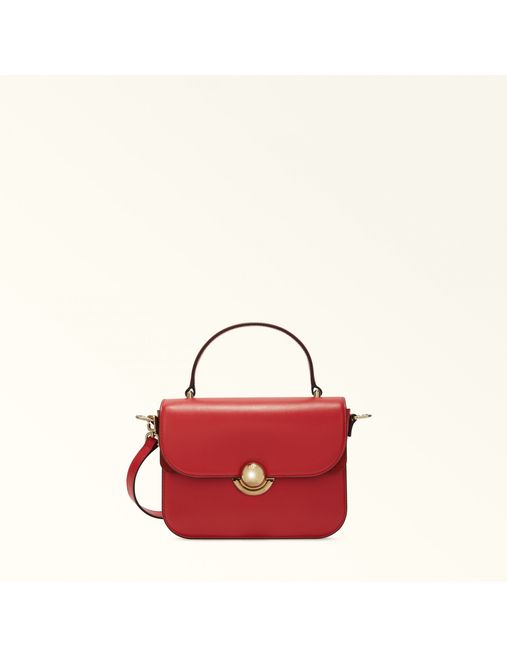 FURLA BORSA A MANO SFERA S IN PELLE COLORE ROSSO