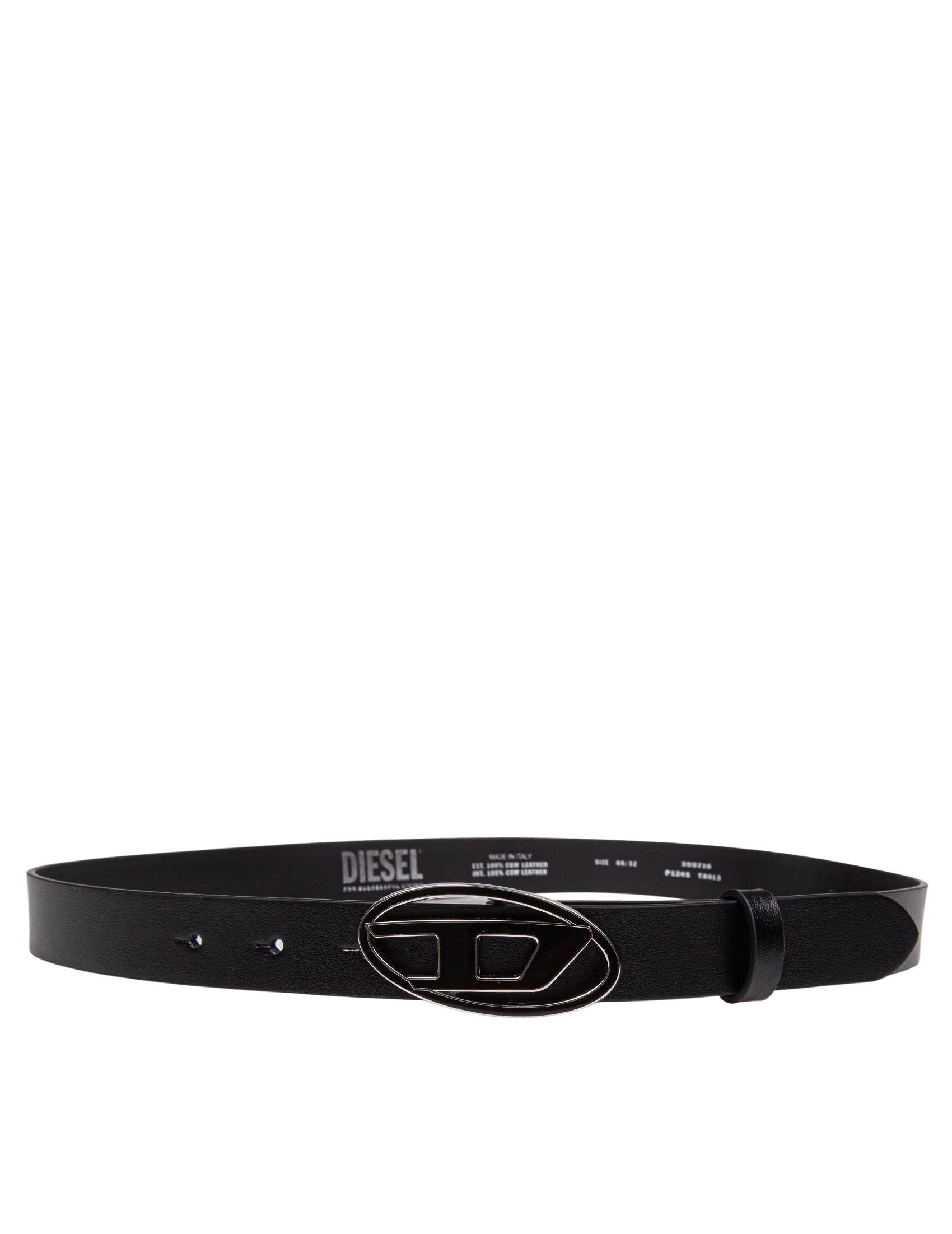 DIESEL BELT B 1DR 25 IN BLACK LEATHER