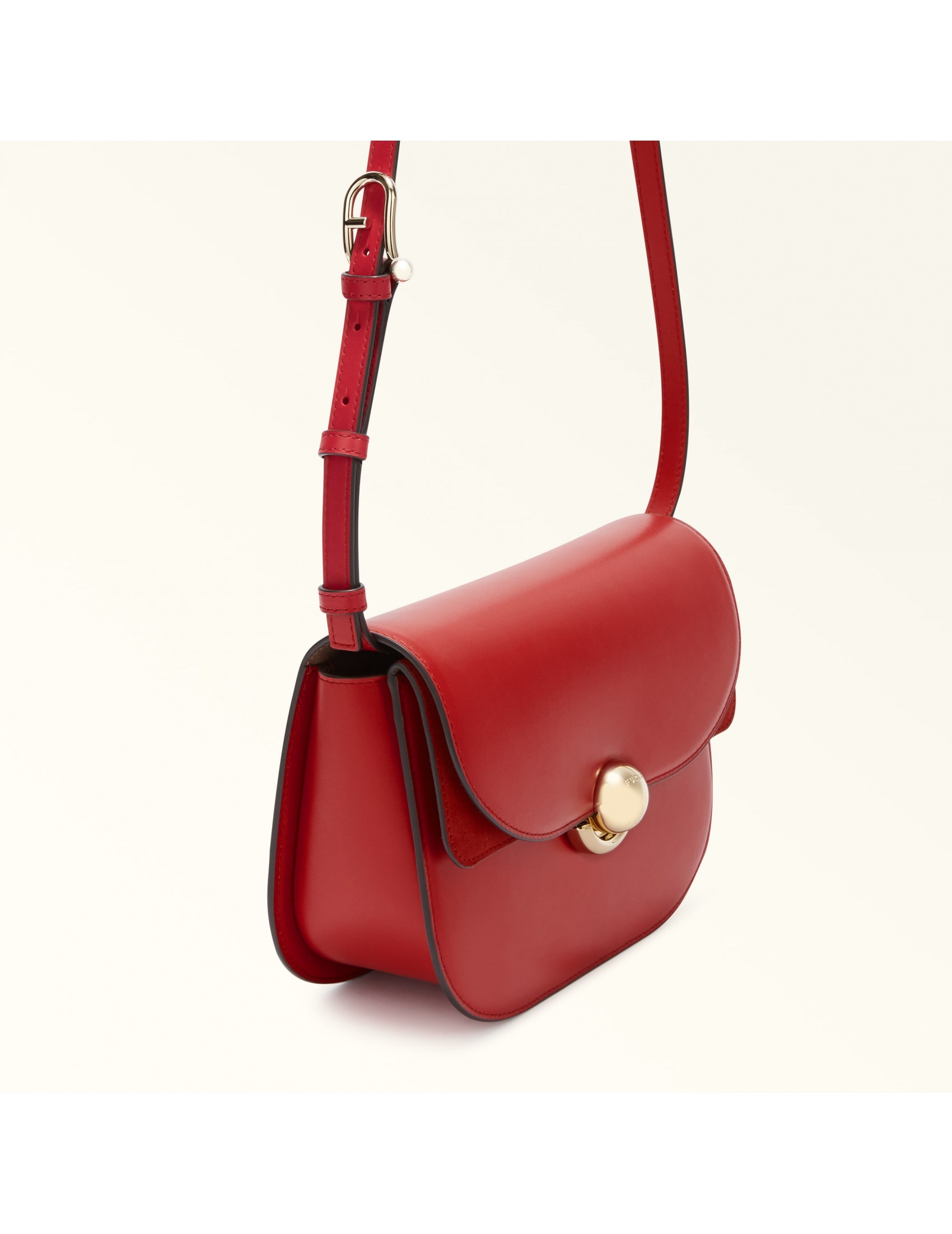 Furla red crossbody buy bag purse