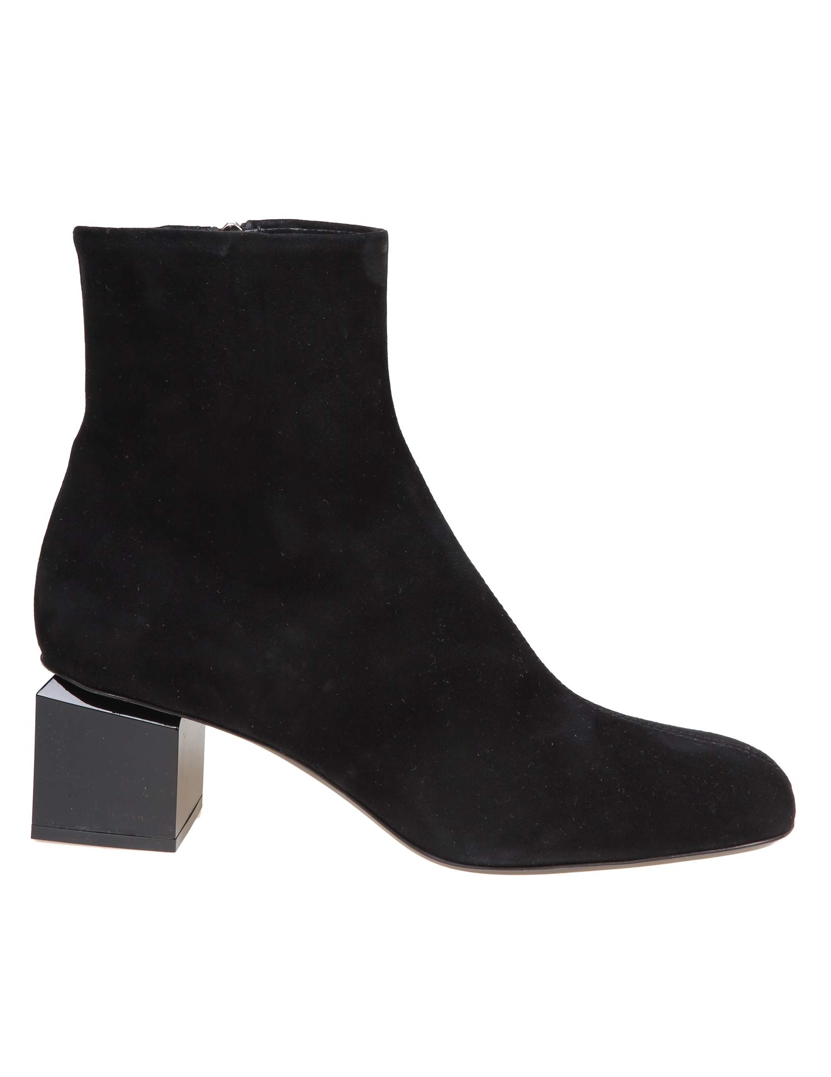 AGL ANGIE PURE ANKLE BOOT IN BLACK SUEDE