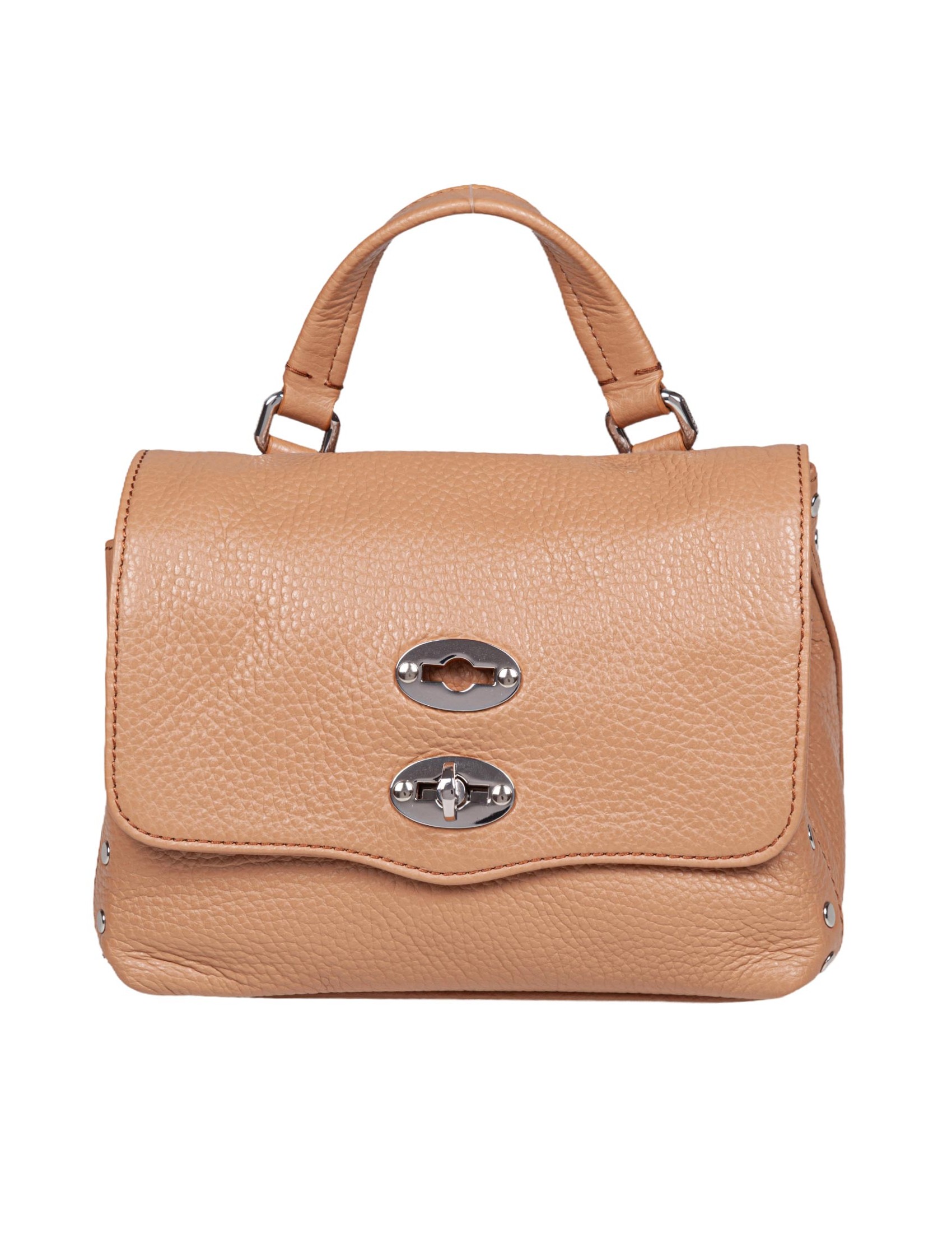 ZANELLATO BORSA POSTINA DAILY GIORNO BABY IN PELLE COLORE BROWN CANTUCCI