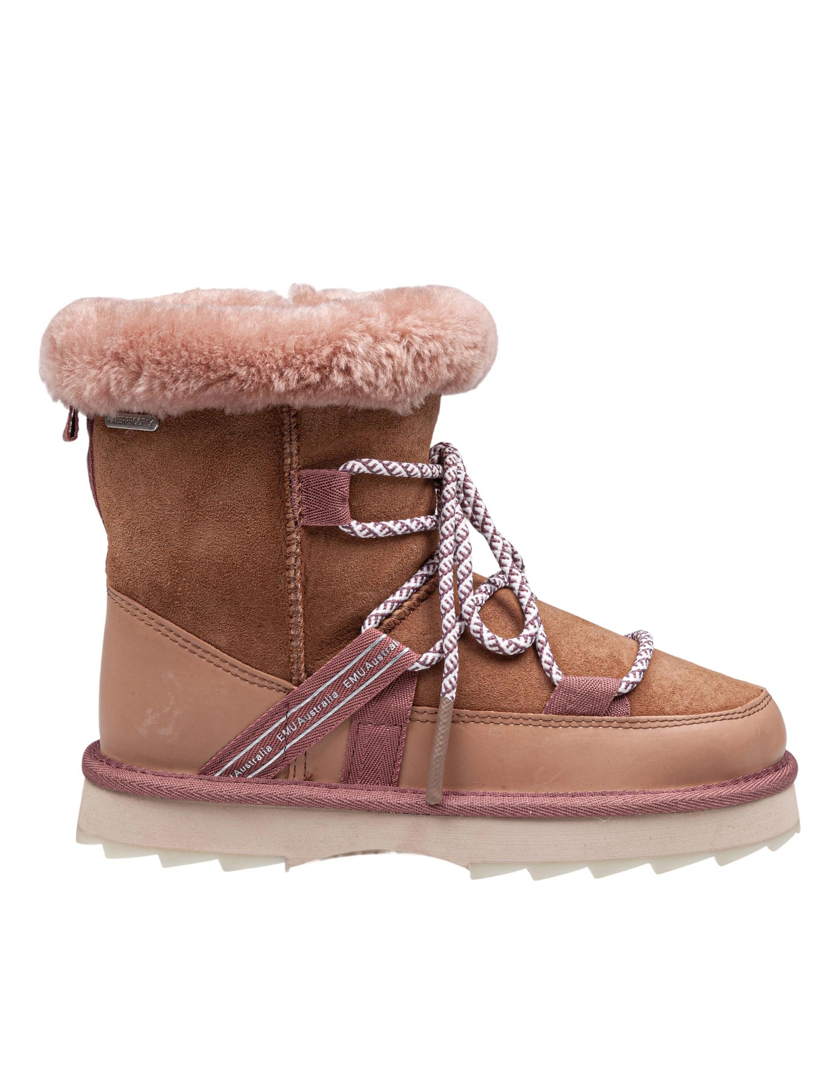 EMU BLURRED SHEEPSKIN BOOT IN CAMEL COLOR