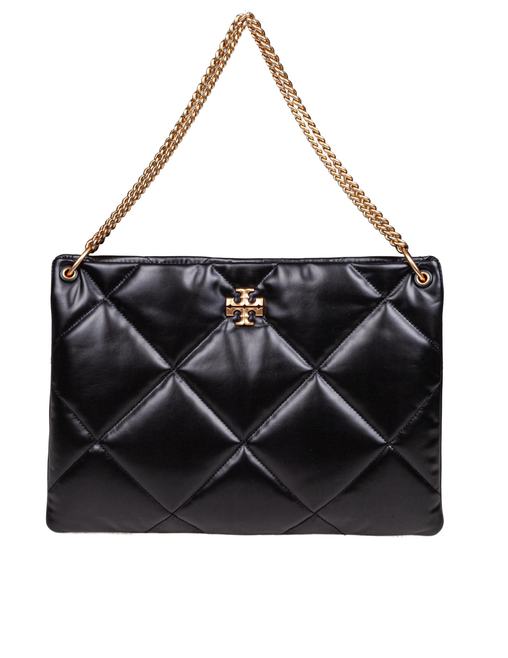 TORY BURCH BAULETTO KIRA DIAMOND QUILT IN PELLE COLORE NERO