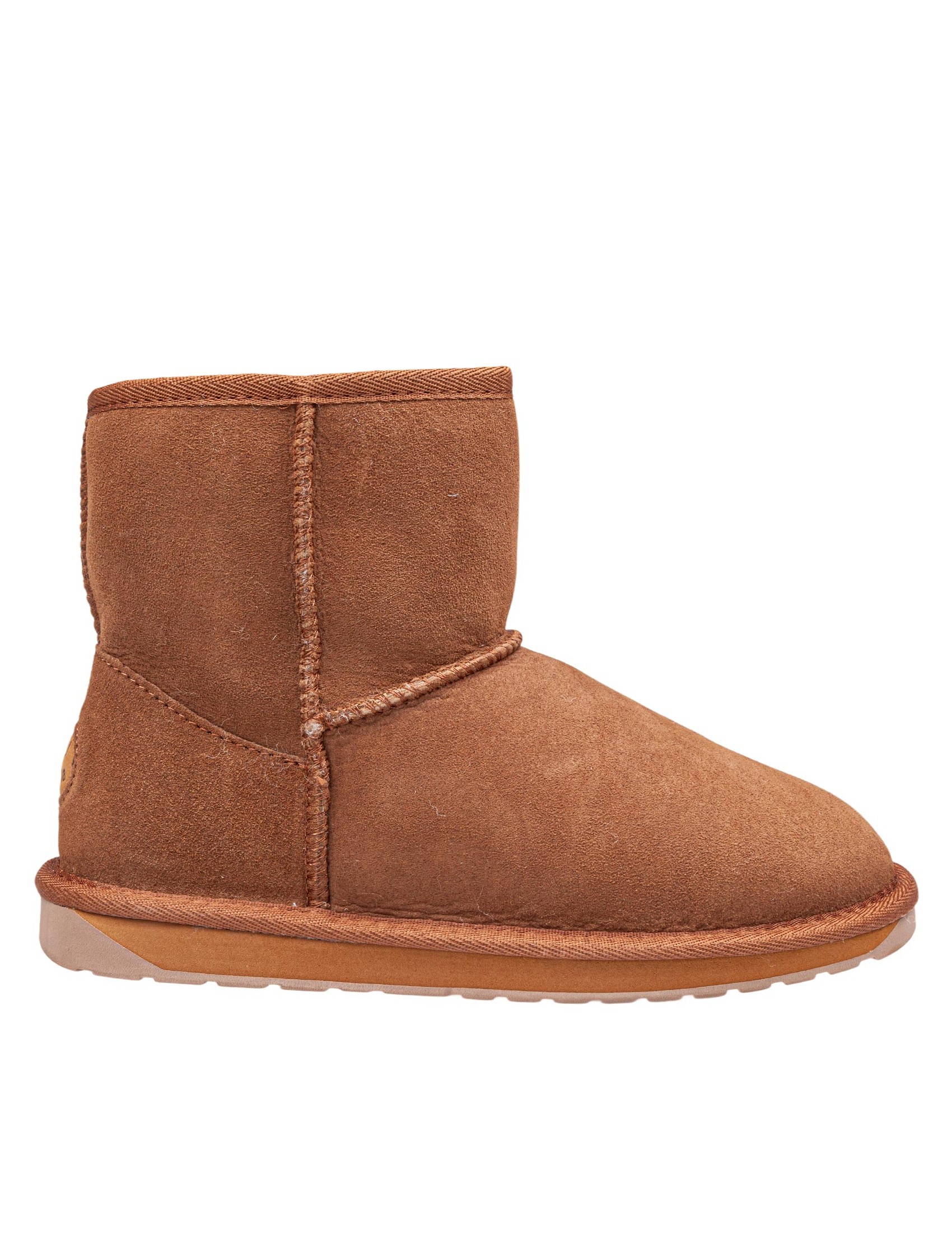 EMU STINGER MINI ANKLE BOOT IN SUEDE COLOR CHESTNUT