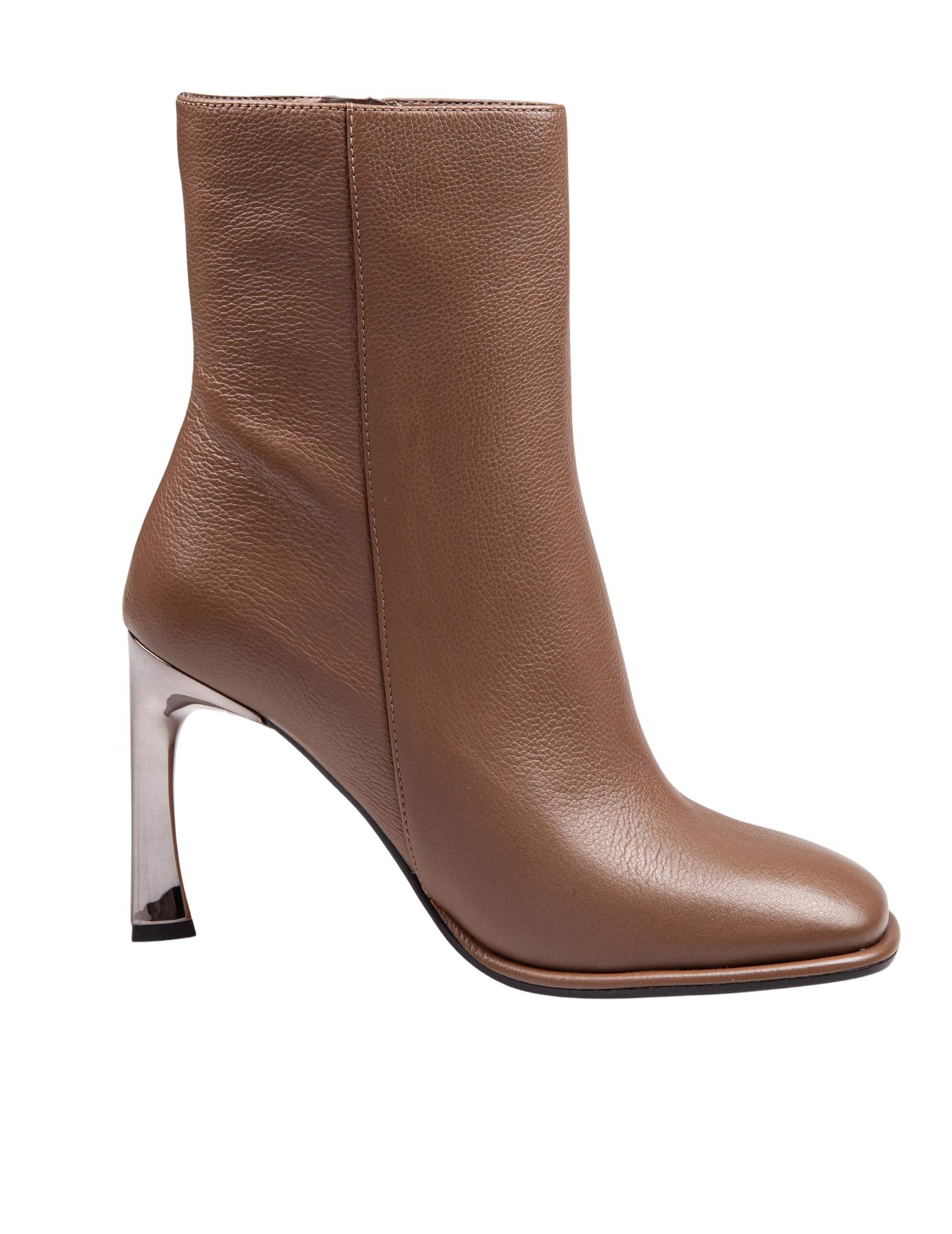 MICHAEL KORS KELSEA ANKLE BOOT IN TAUPE LEATHER