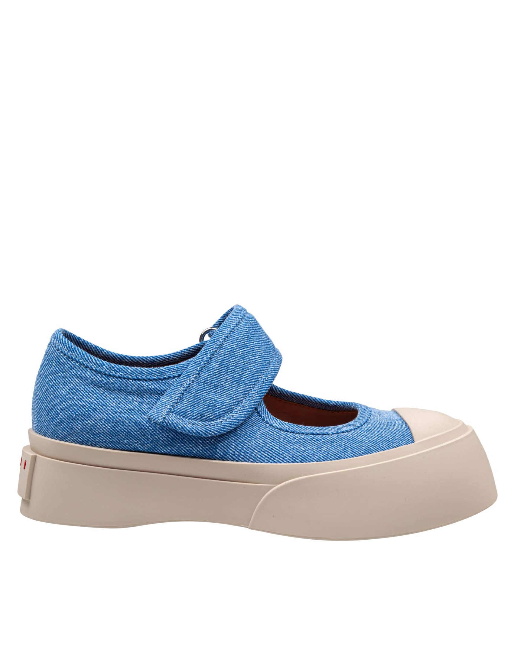 MARNI SNEAKERS MARY JANE PABLO IN DENIM COLOR BLUE