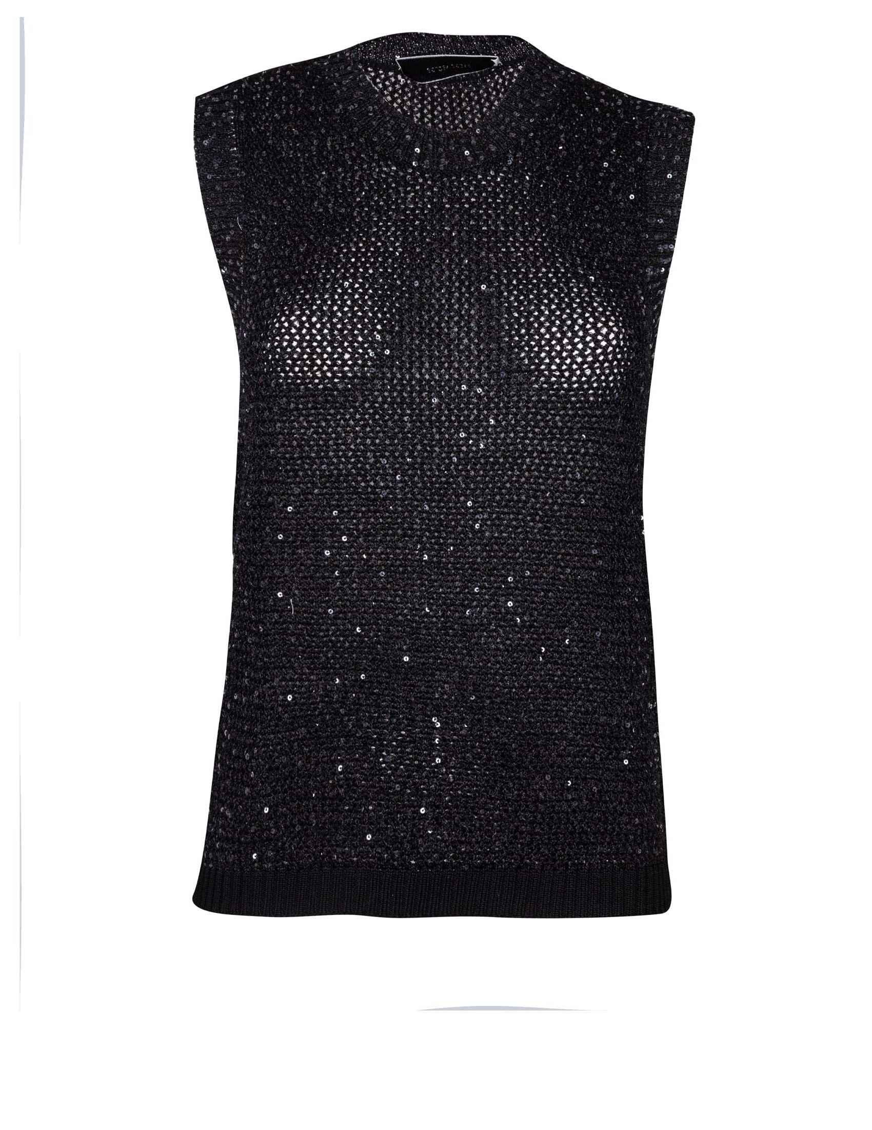 GOLDEN GOOSE SEQUINED KNIT VEST