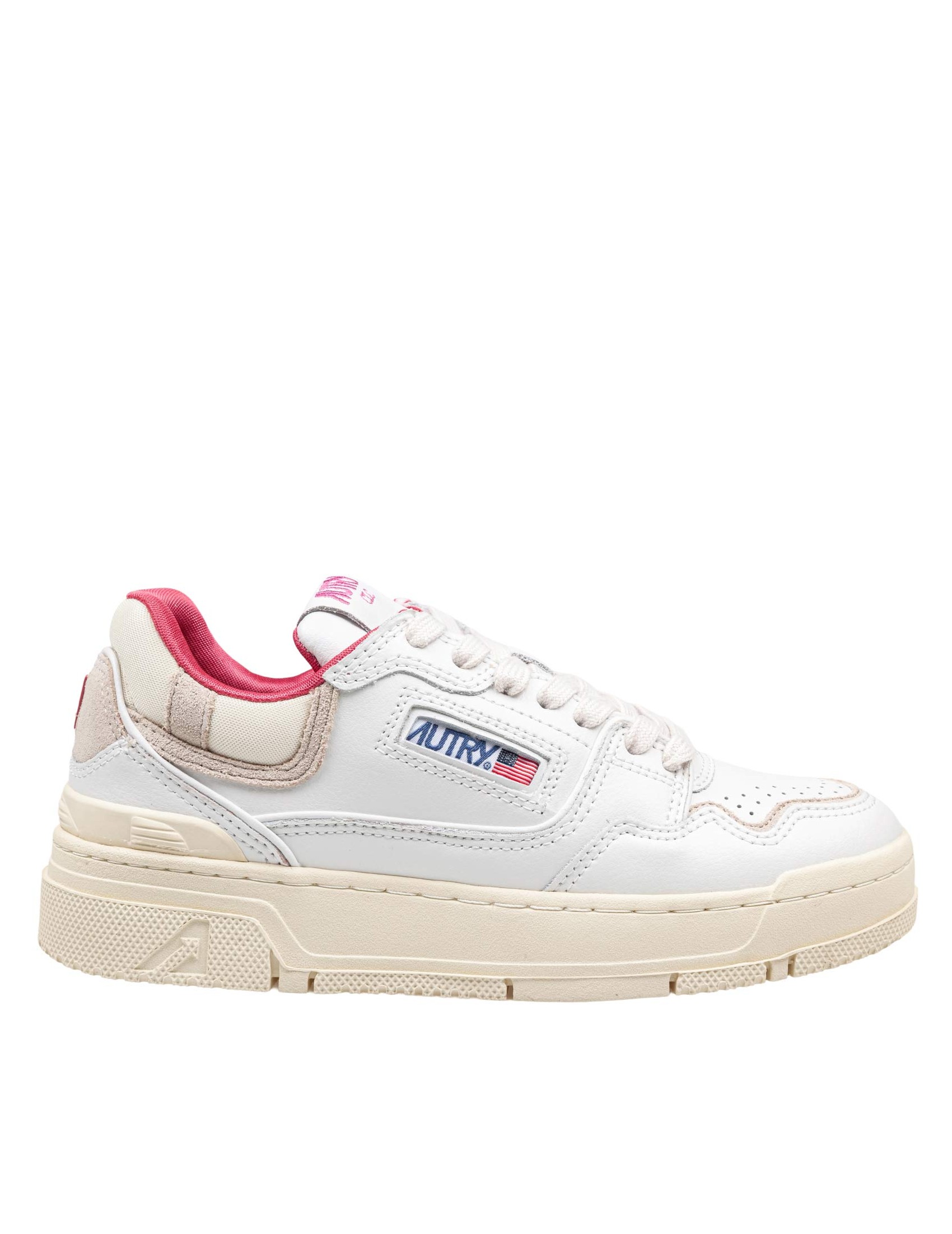 AUTRY SNEAKERS CLC LOW IN PELLE COLORE BIANCO