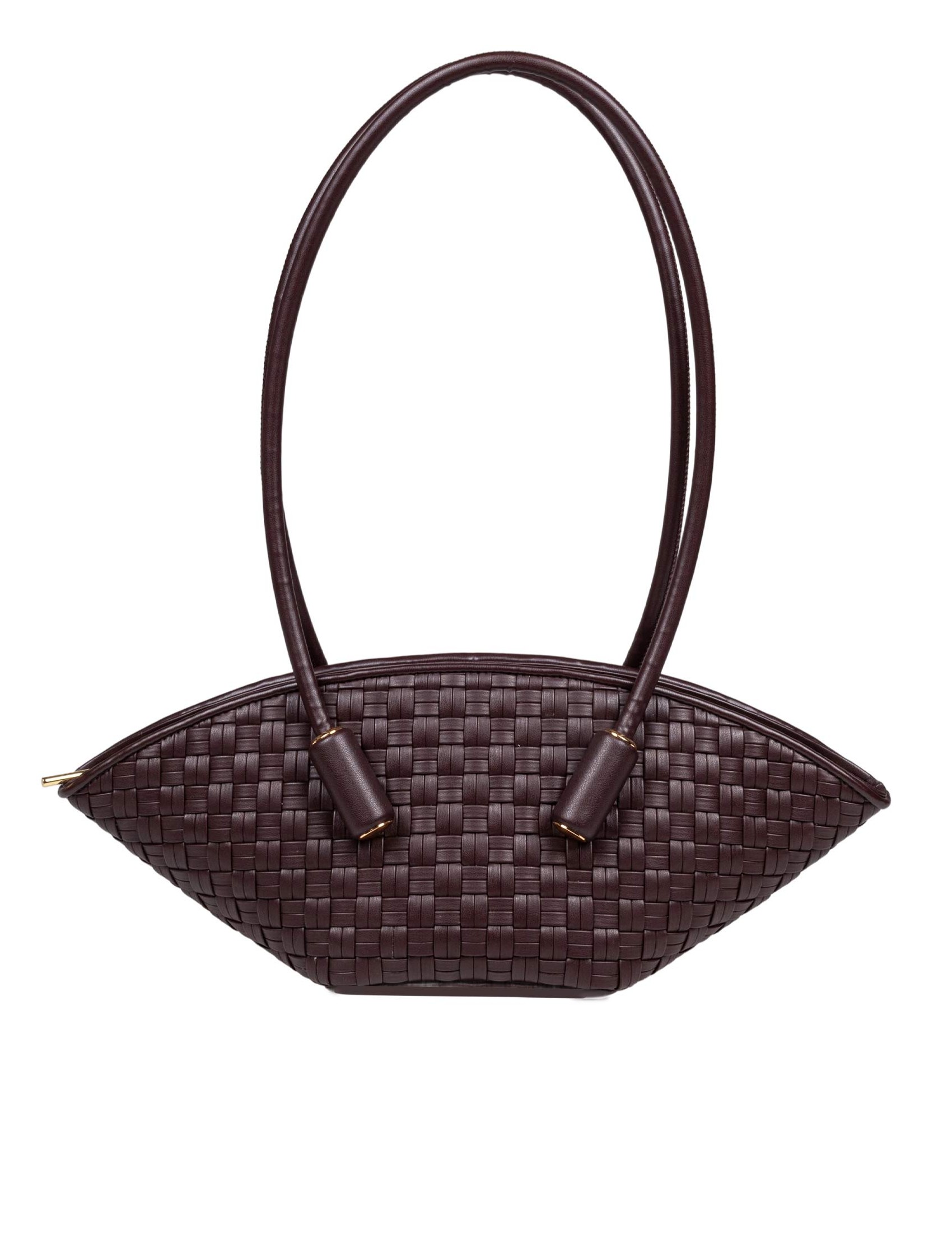 THEMOIRè VEGAN LEATHER SHOULDER BAG WITH BRAIDED EFFECT