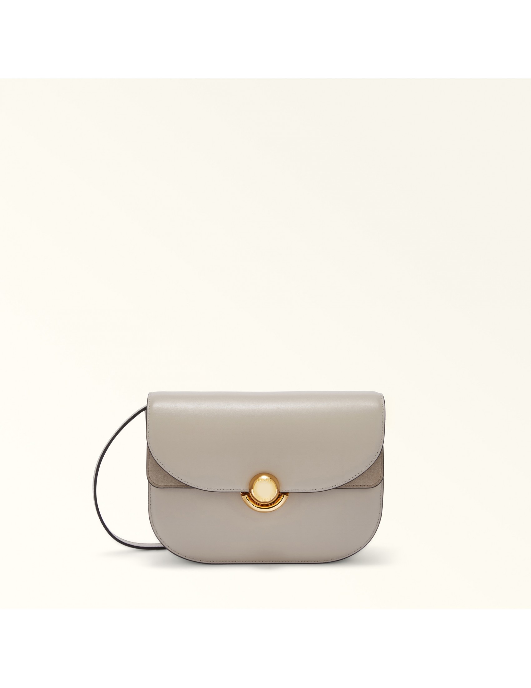 FURLA SFERA S SHOULDER BAG IN VANILLA LEATHER