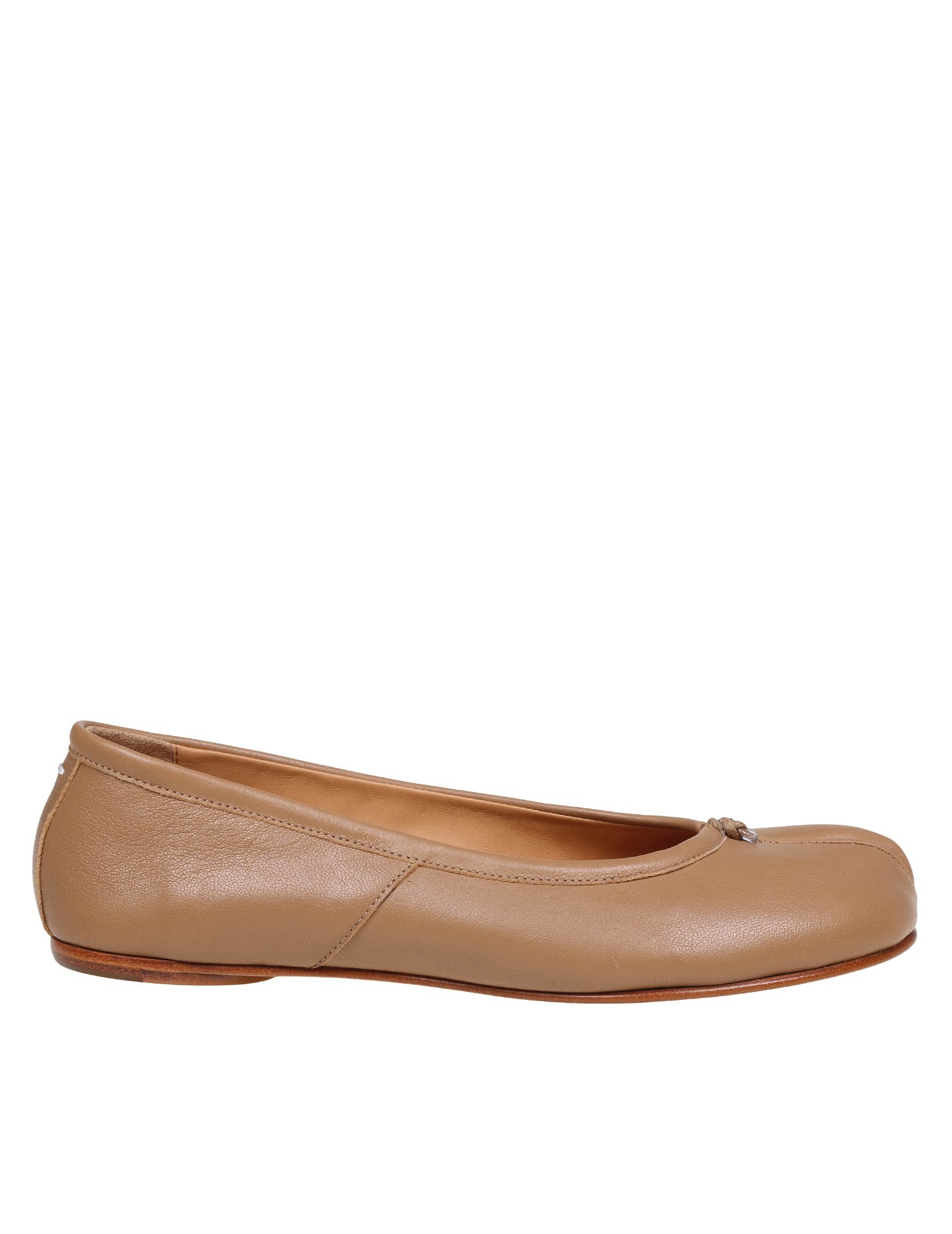 MAISON MARGIELA BALLERINA TABI IN PELLE COLORE CAMEL