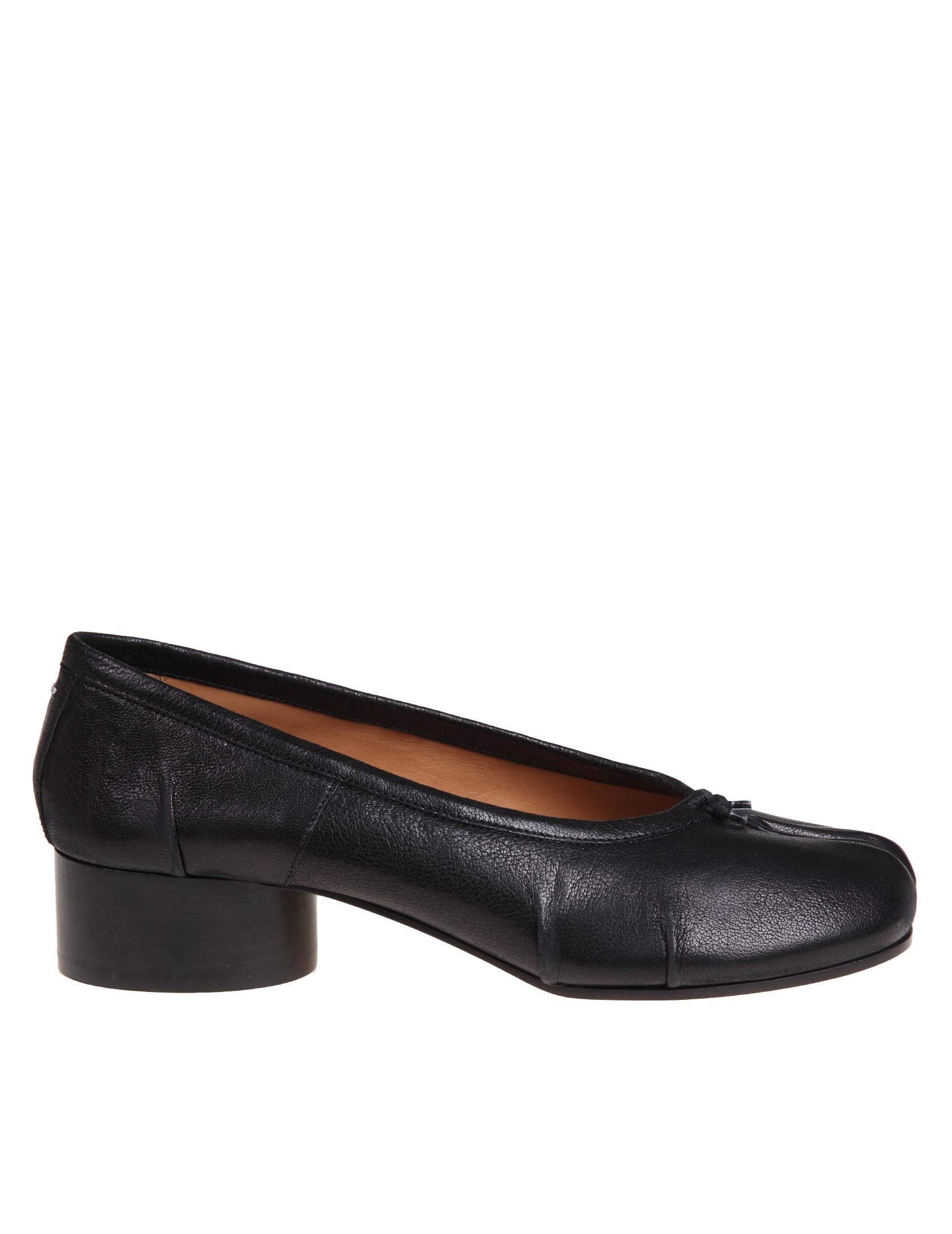 MAISON MARGIELA BALLERINA TABI IN PELLE COLORE NERO