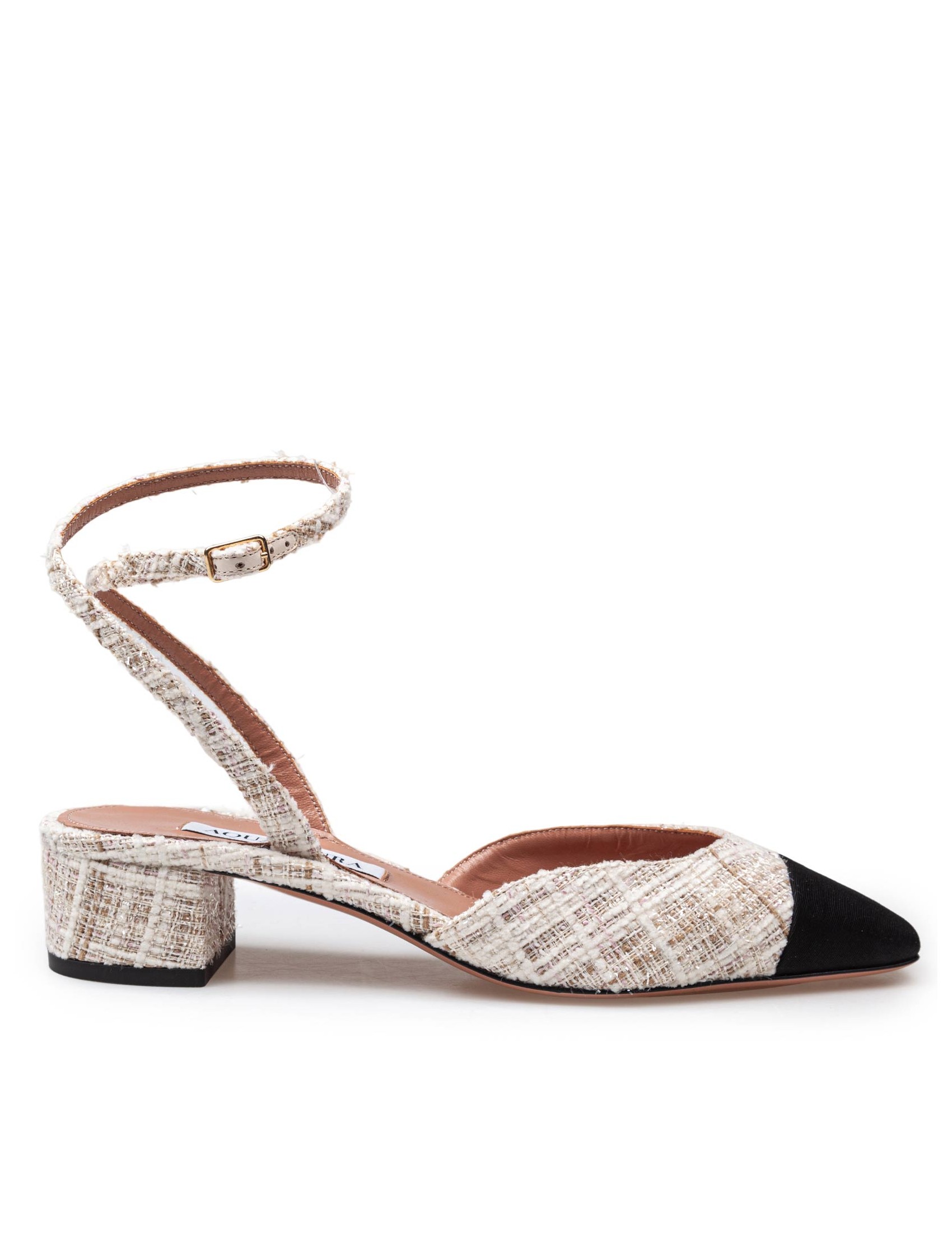 AQUAZZURA FRENCH FLIRT PUMP 35 TWEED