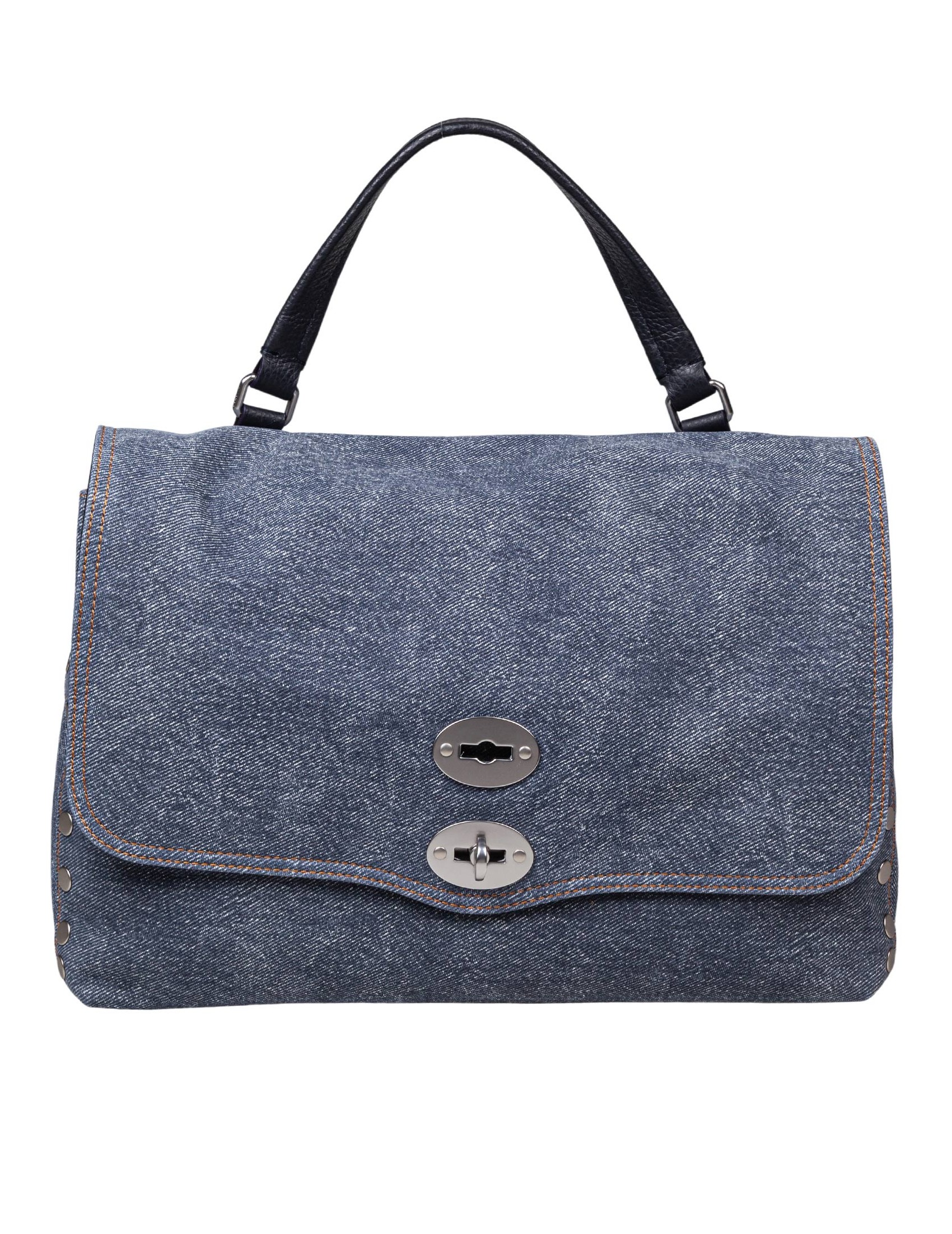 ZANELLATO POSTINA BAG CANVAS GENOVA M IN DENIM