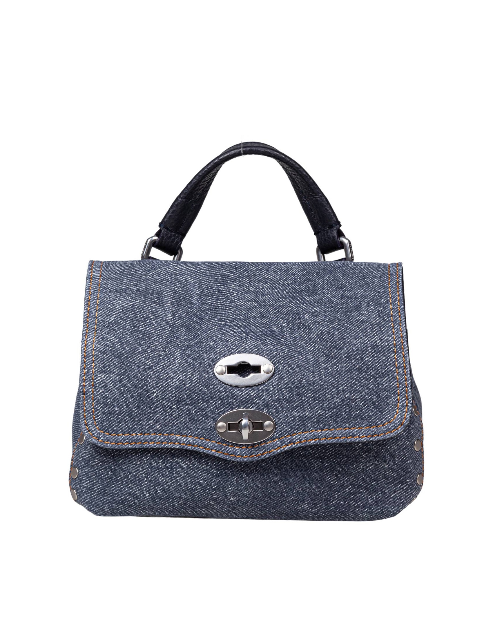 ZANELLATO POSTINA BAG CANVAS GENOVA BABY IN DENIM