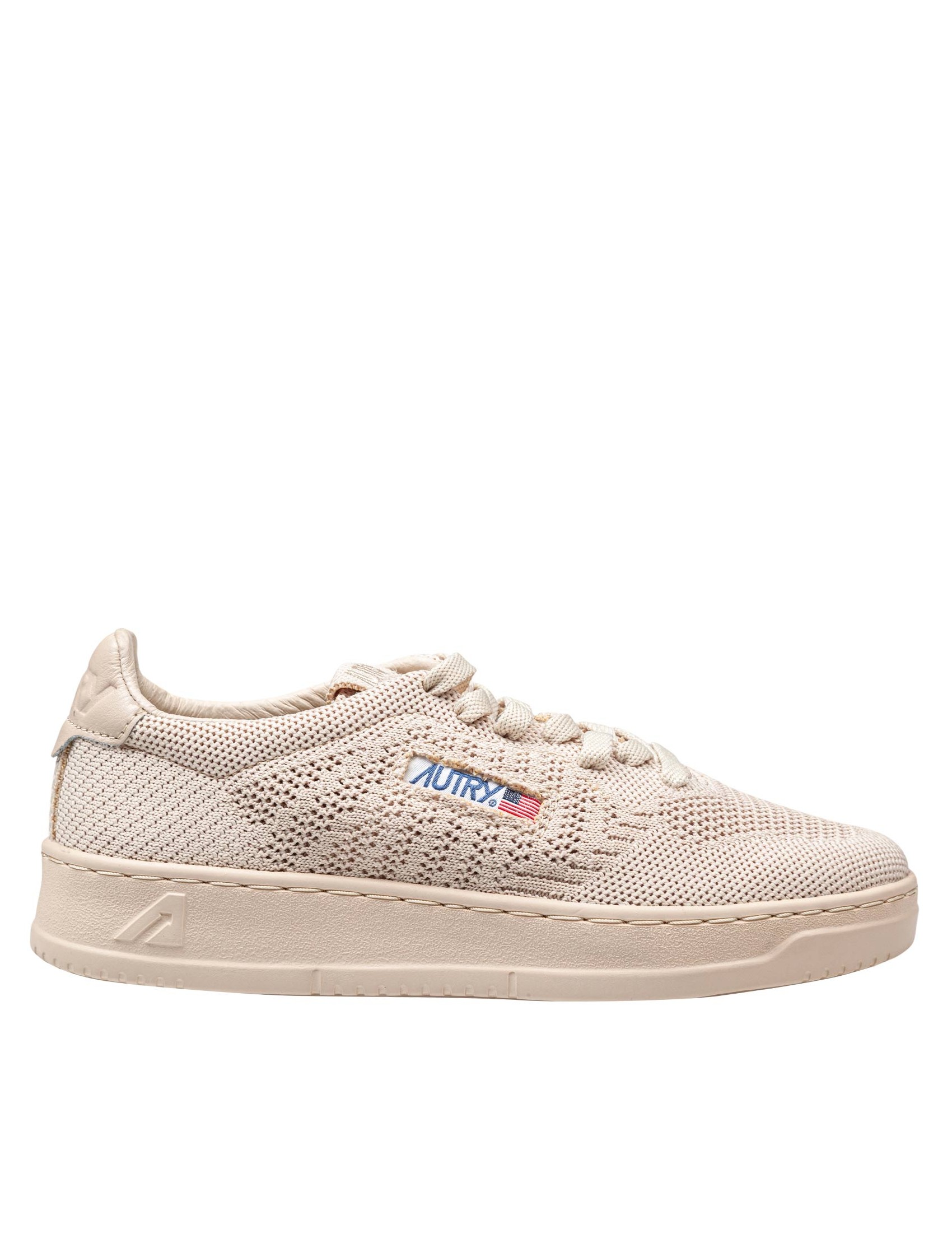 AUTRY EASEKNIT SNEAKERS IN FABRIC, CREME BRULEE COLOR