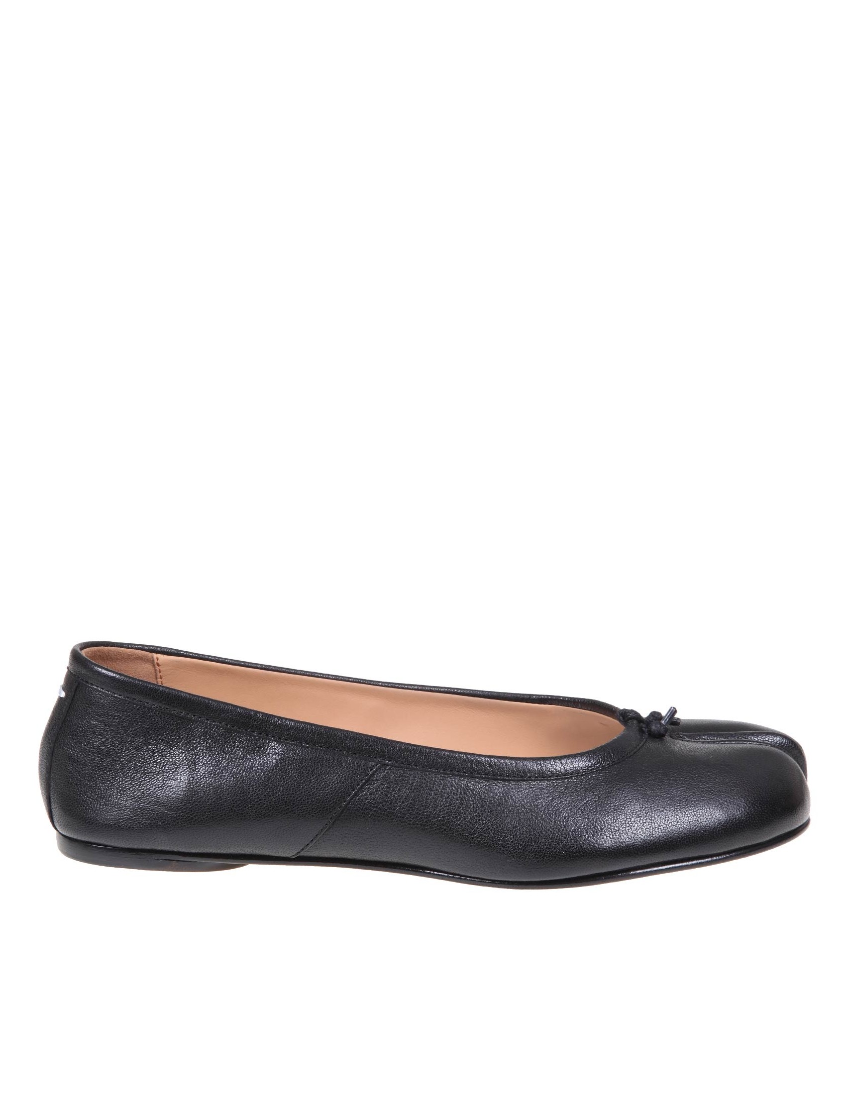 MAISON MARGIELA BALLERINA TABI IN PELLE COLORE NERO